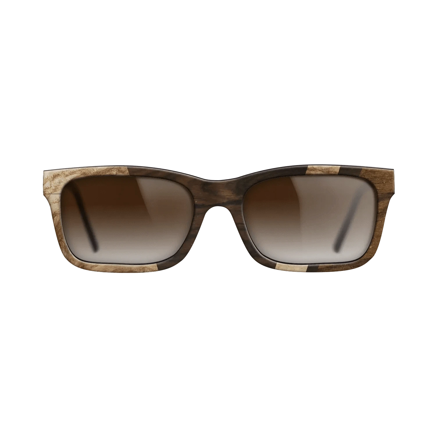 Ziricote Light Quartered,Ziricote Dark Quartered,Olive Burl,Walnut: Straight Grain: Angle Cut - The Sage - Rectangle - 1737 - SIRIS wood optic