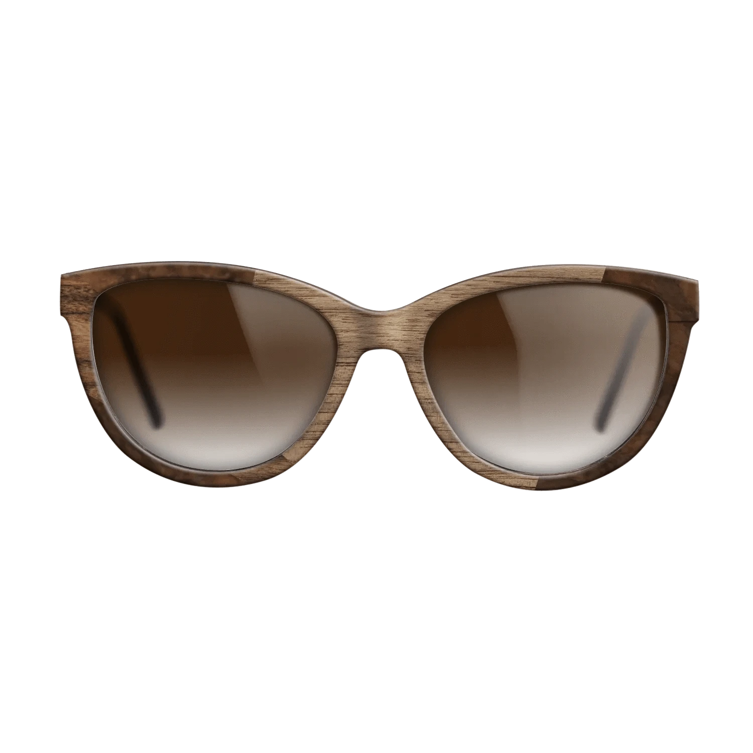 Santos Rosewood Dark,Walnut Burl,Walnut: Straight Grain: Wedge - The Maiden - Cat - 1894 - SIRIS wood optic