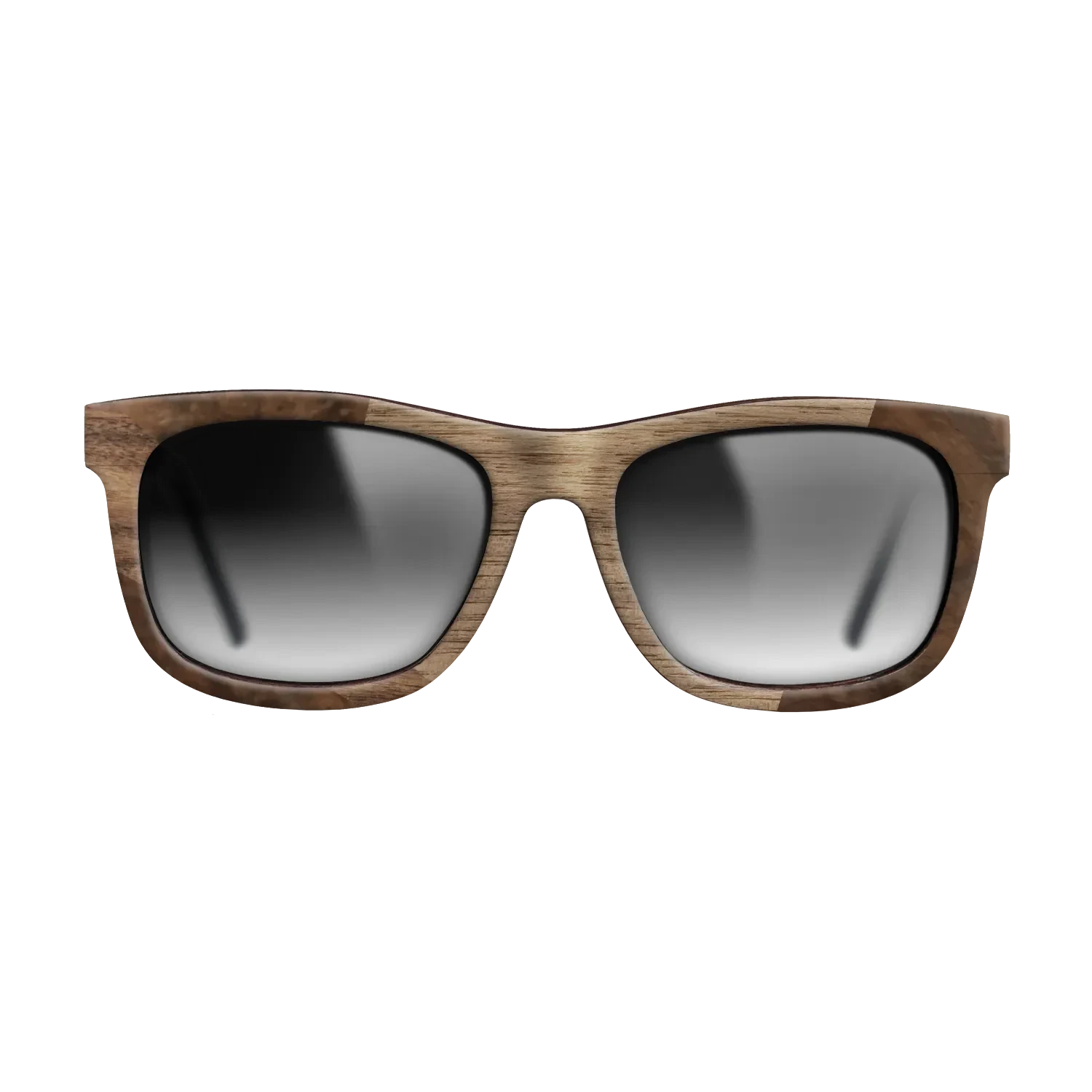 Santos Rosewood Dark,Walnut Burl,Walnut: Straight Grain: Wedge - The Hero - Square - 1894 - SIRIS wood optic