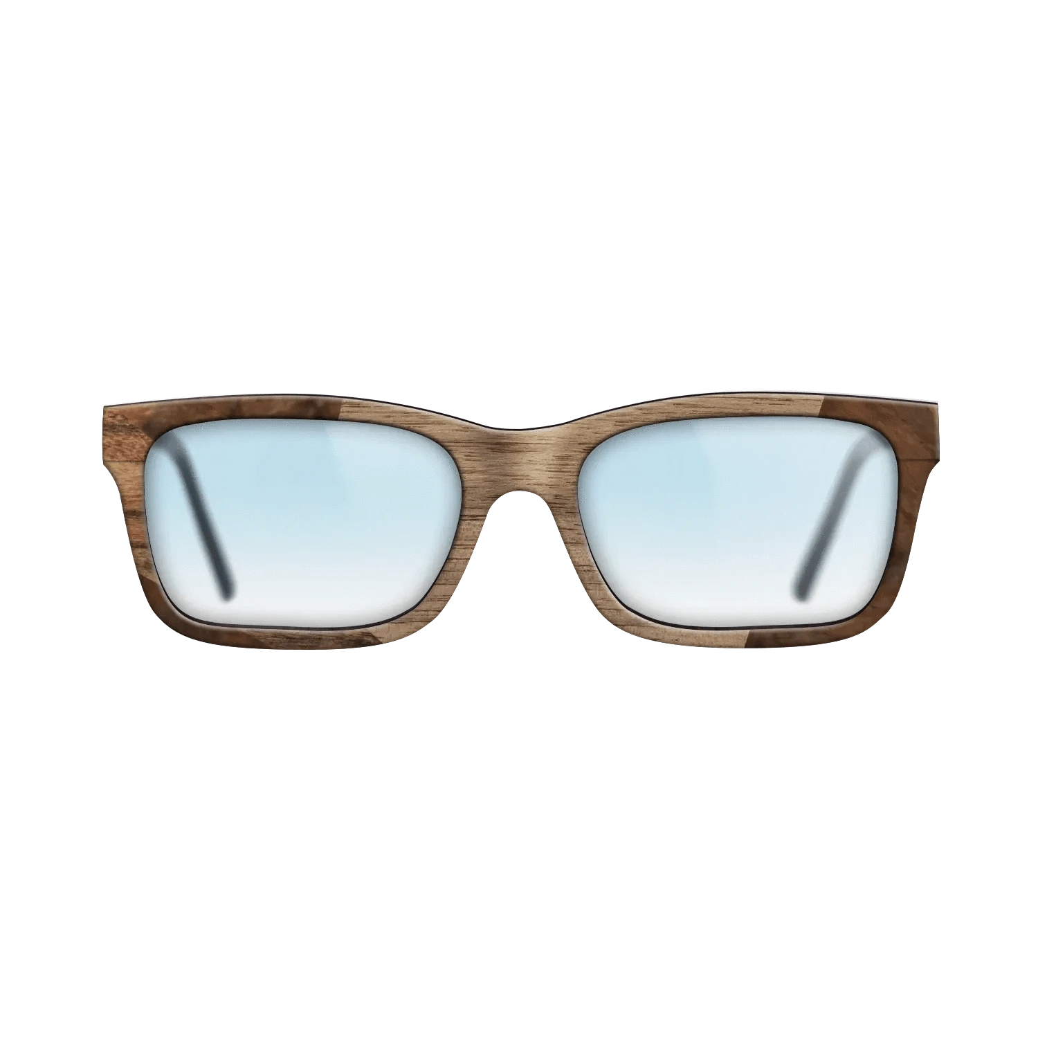 Santos Rosewood Dark,Walnut Burl,Walnut: Straight Grain: Wedge - The Sage - Rectangle - 1894 - SIRIS wood optic