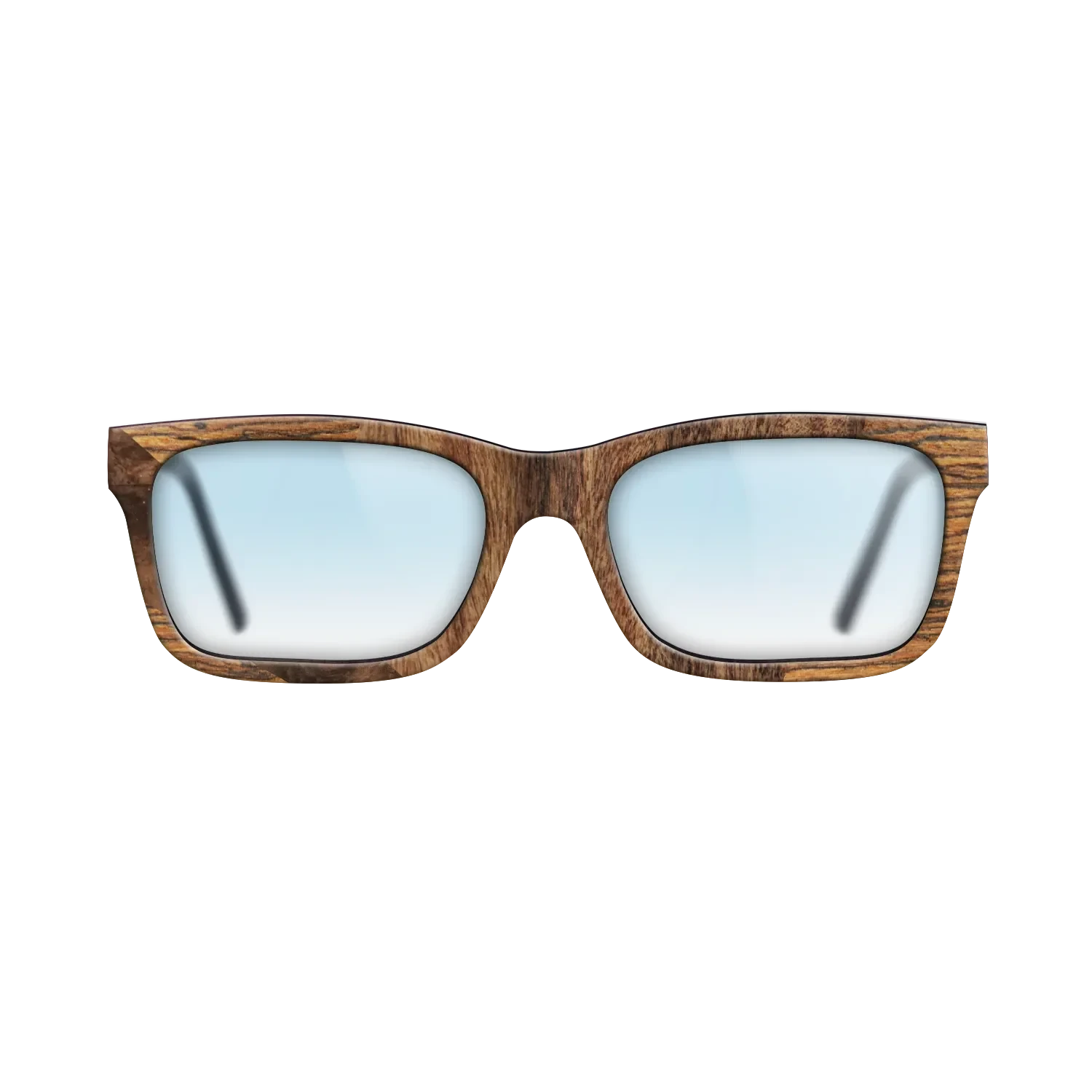 Walnut Burl,Bocote,Santos Rosewood Dark: Wedge - The Sage - Rectangle - 2046 - SIRIS wood optic