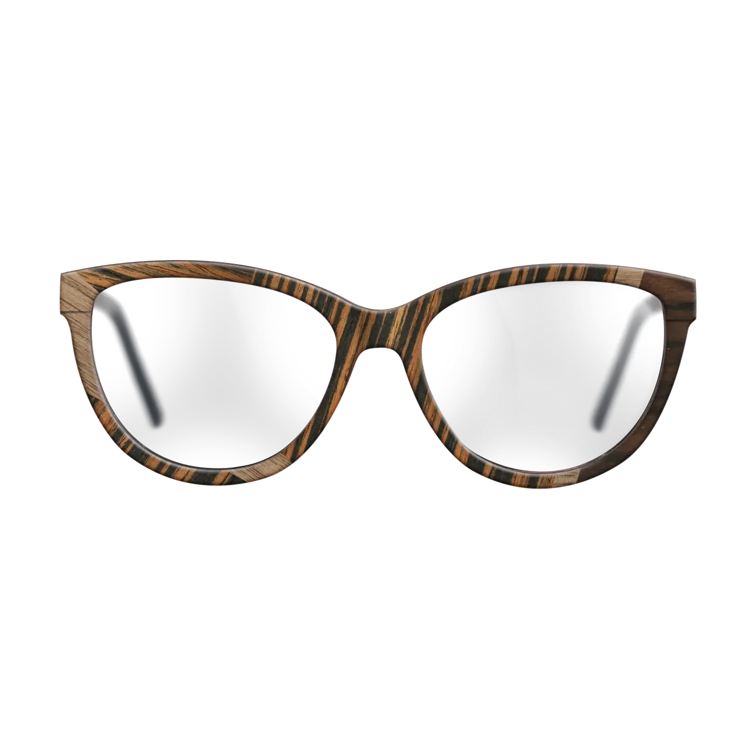 Walnut: Straight Grain,Ziricote Dark Quartered,Italian Ebony: Wedge - The Maiden - Cat - 1132 - SIRIS wood optic