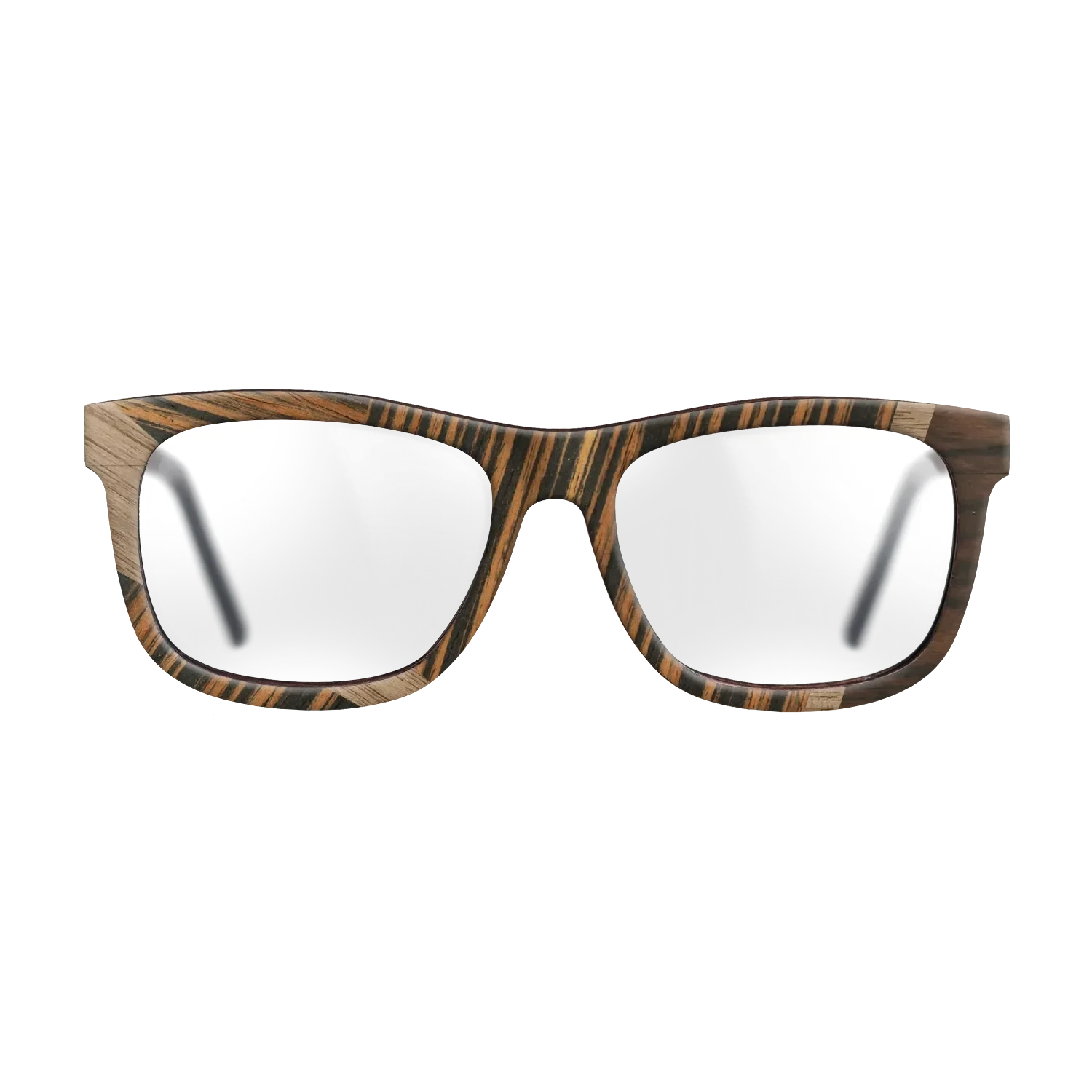 Walnut: Straight Grain,Ziricote Dark Quartered,Italian Ebony: Wedge - The Hero - Square - 1132 - SIRIS wood optic