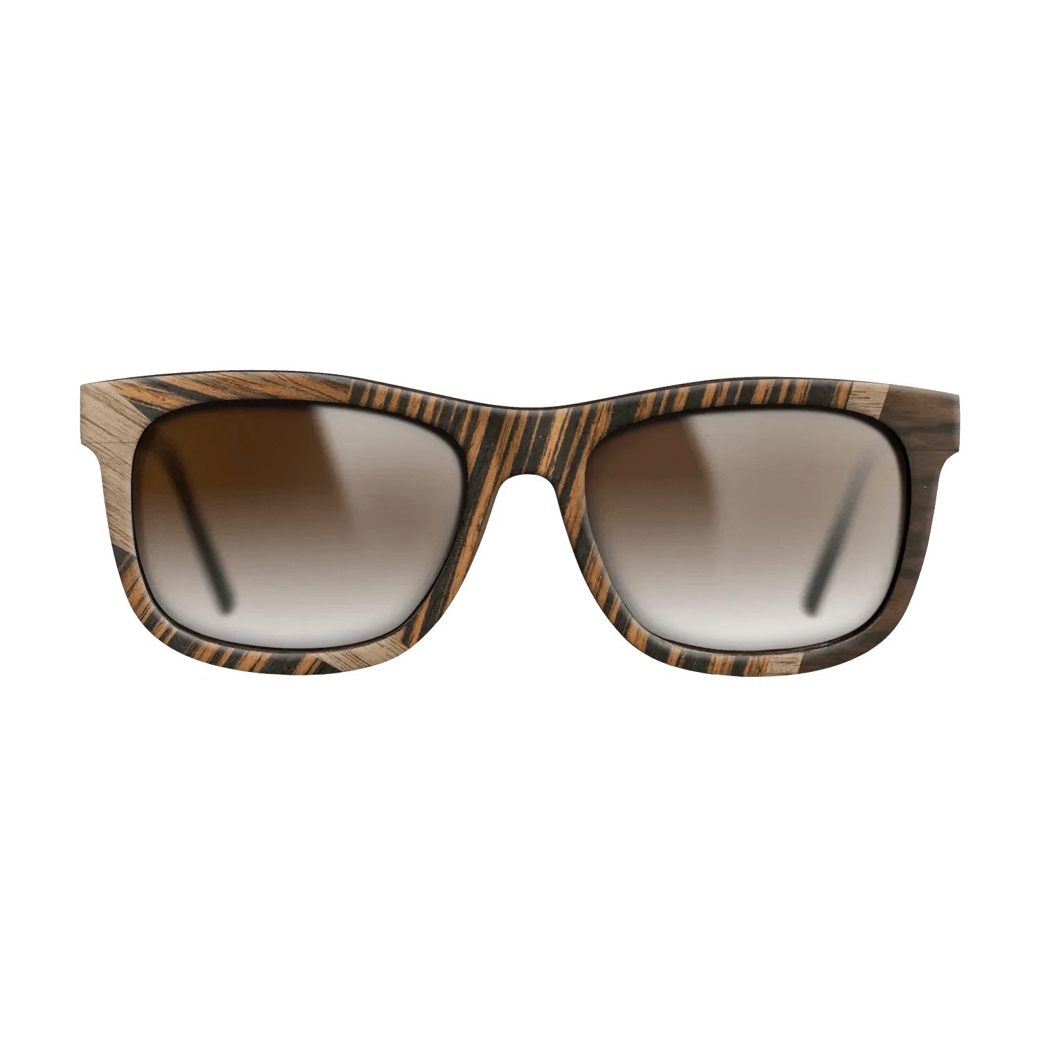 Walnut: Straight Grain,Ziricote Dark Quartered,Italian Ebony: Wedge - The Hero - Square - 1132 - SIRIS wood optic