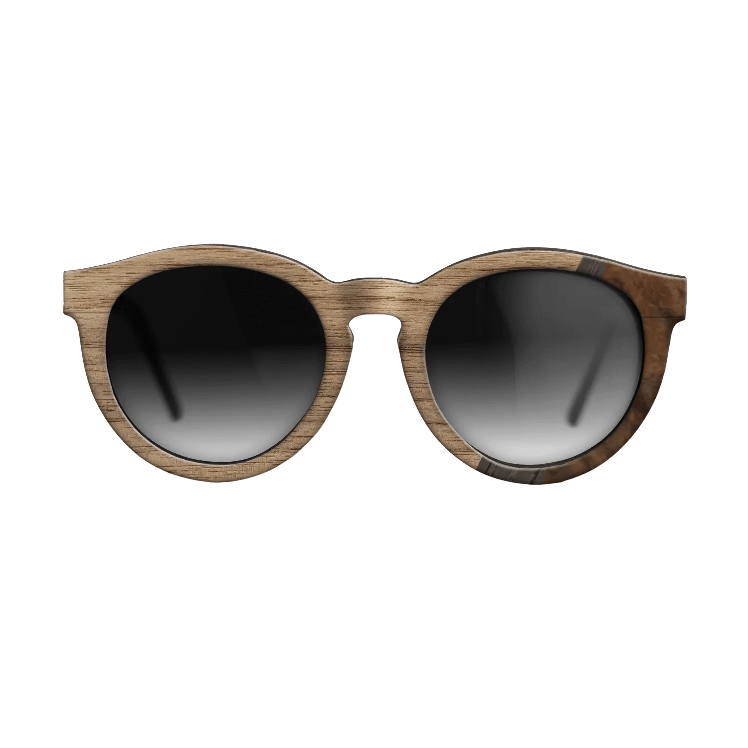 Santos Rosewood Dark,Walnut: Straight Grain,Fumed Oak,Walnut Burl: Wedge - The Rebel - Round - 690 - SIRIS wood optic