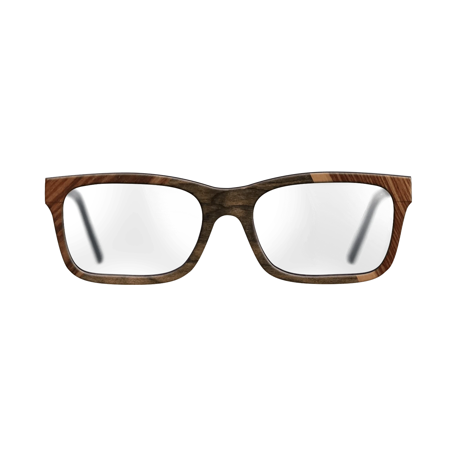 Walnut: Straight Grain,Santos Rosewood Dark,Ziricote Dark Quartered,Royal White Ebony: Angle Cut - The Sage - Rectangle - 916 - SIRIS wood optic