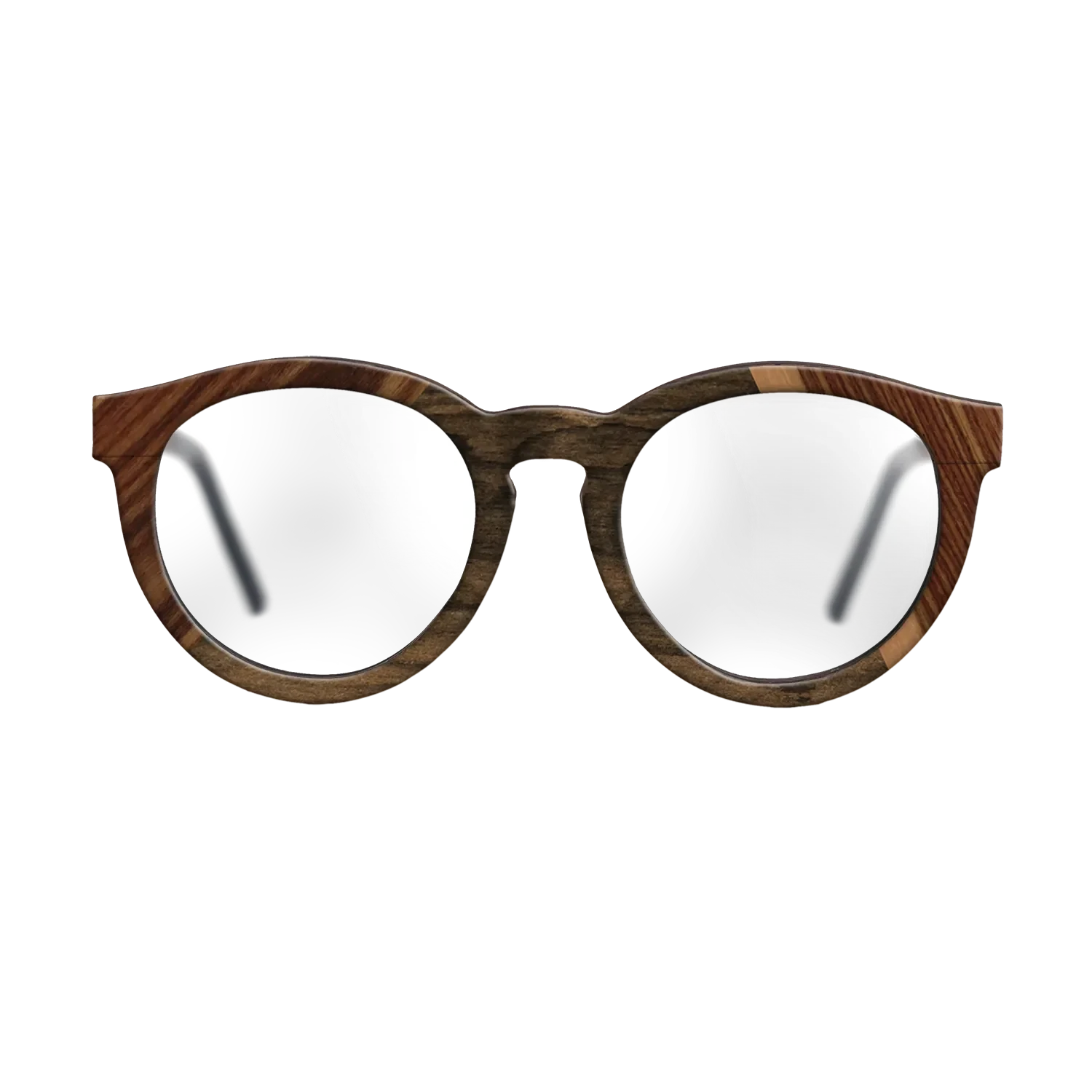 Walnut: Straight Grain,Santos Rosewood Dark,Ziricote Dark Quartered,Royal White Ebony: Angle Cut - The Rebel - Round - 916 - SIRIS wood optic