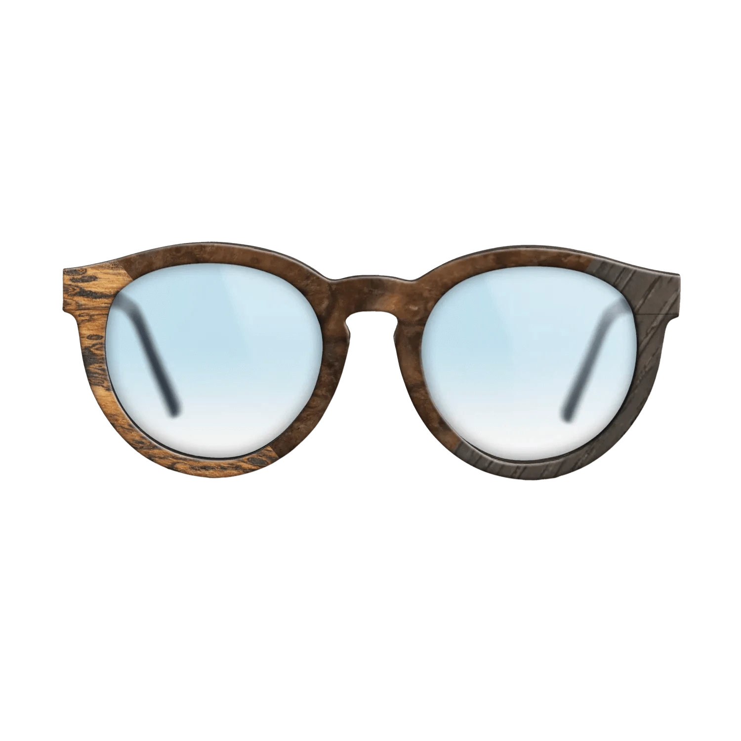 Walnut Burl,Bocote,Fumed Oak: Geometric - The Rebel - Round - 856 - SIRIS wood optic