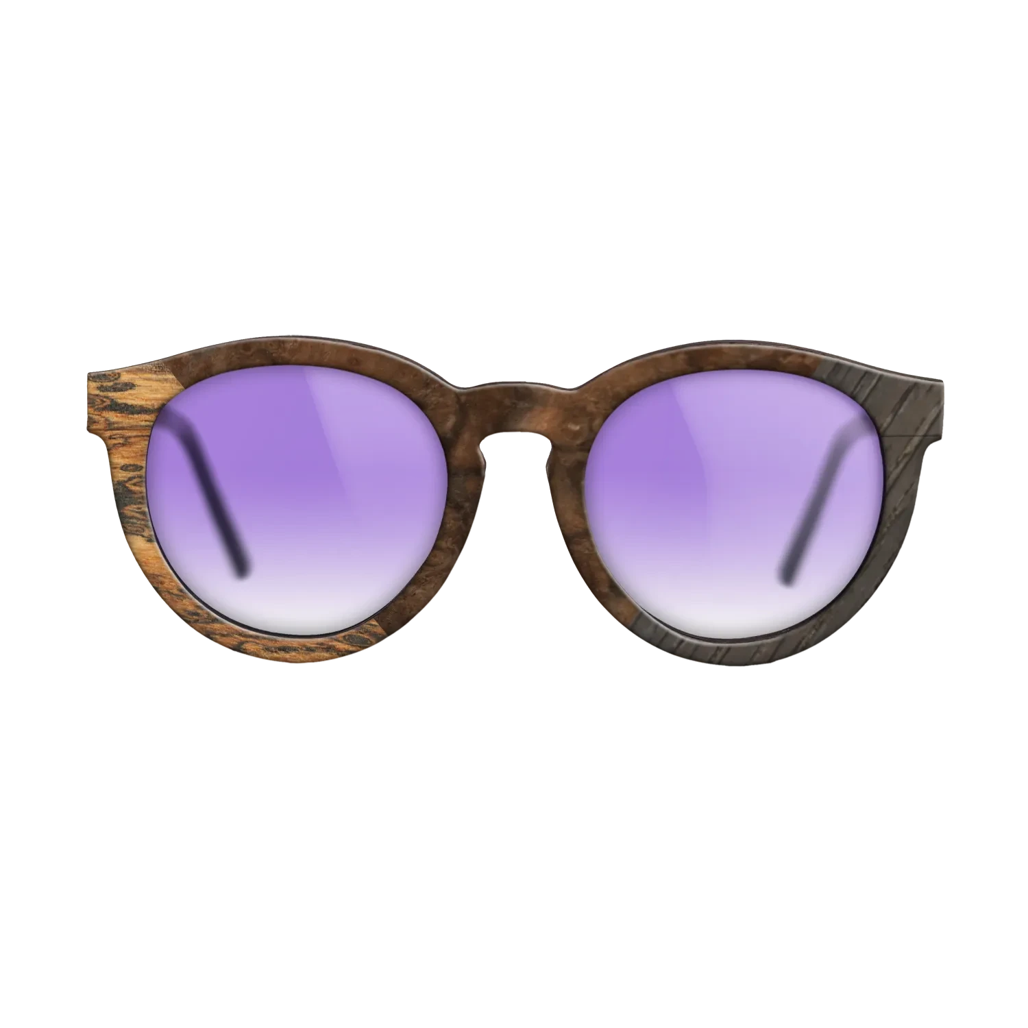 Walnut Burl,Bocote,Fumed Oak: Geometric - The Rebel - Round - 856 - SIRIS wood optic