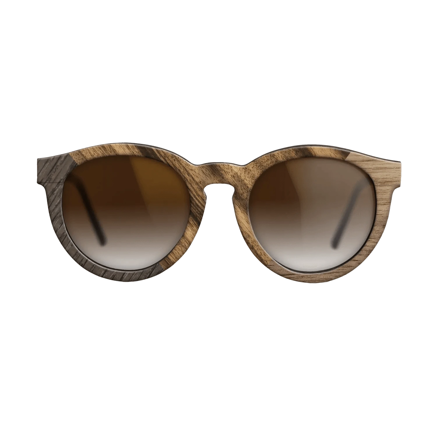 Ziricote Light Quartered,Fumed Oak,Walnut: Straight Grain: Geometric - The Rebel - Round - 1065 - SIRIS wood optic