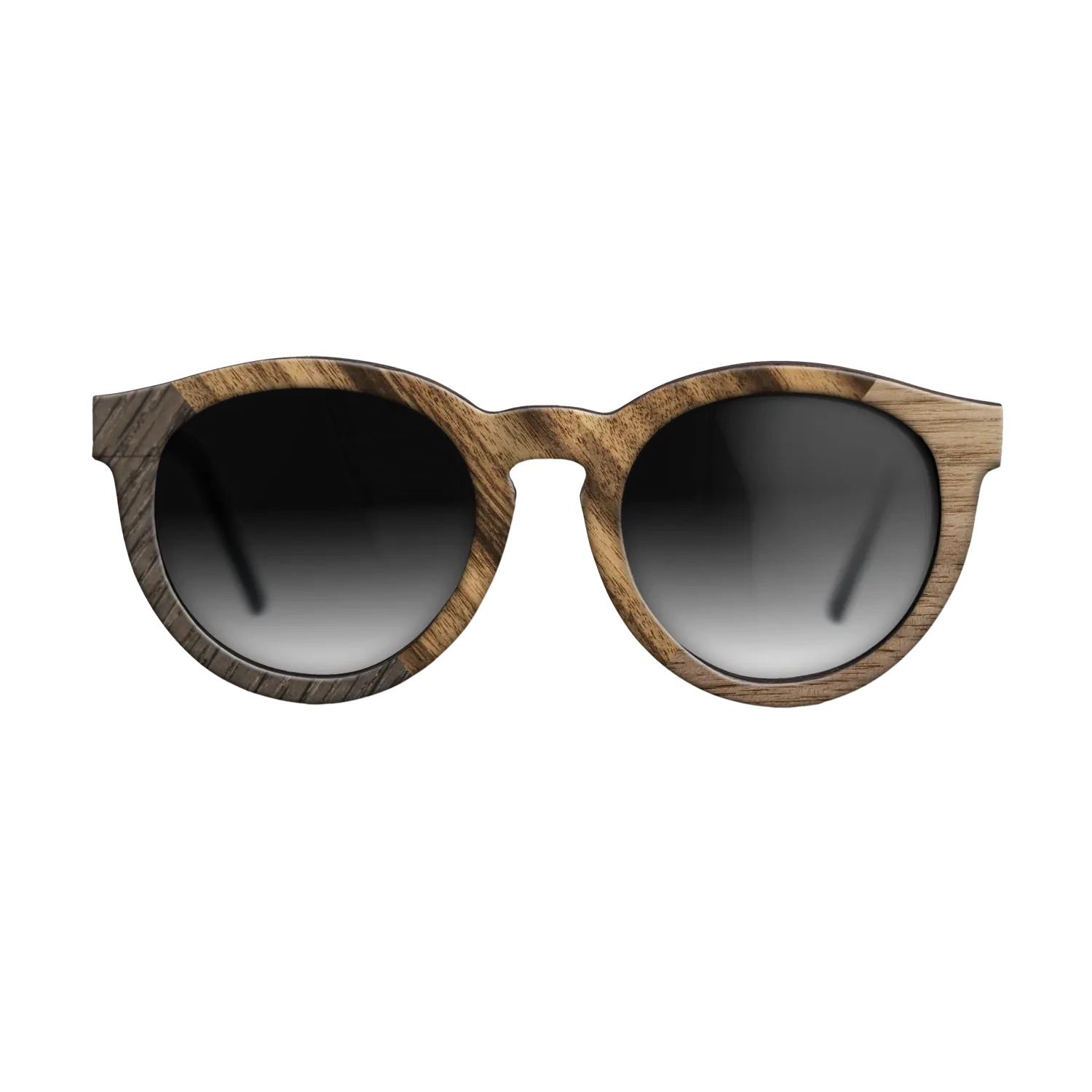 Ziricote Light Quartered,Fumed Oak,Walnut: Straight Grain: Geometric - The Rebel - Round - 1065 - SIRIS wood optic