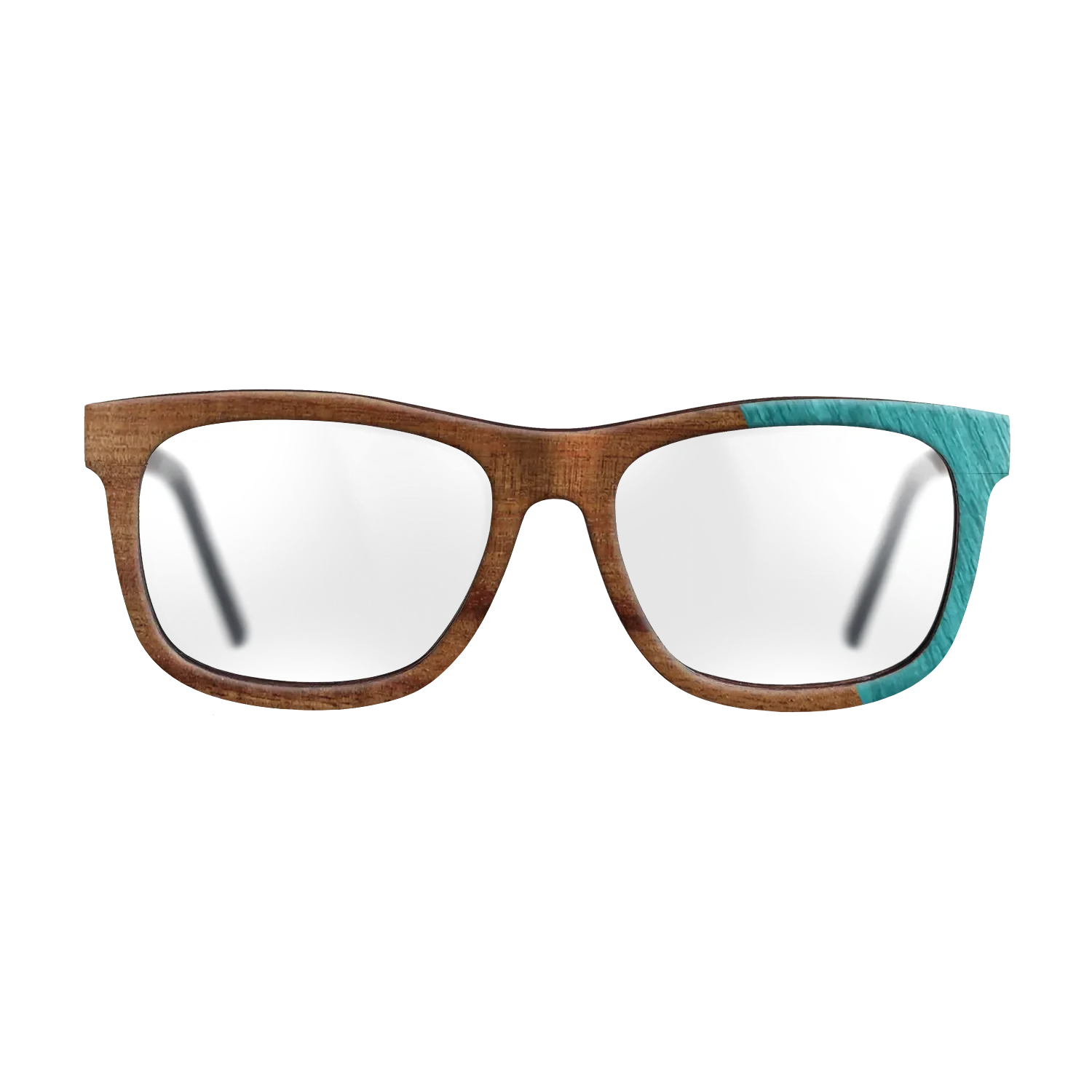 Koa,Poplar Dyed: Turquoise: Dicut - The Hero - Square - 1755 - SIRIS wood optic