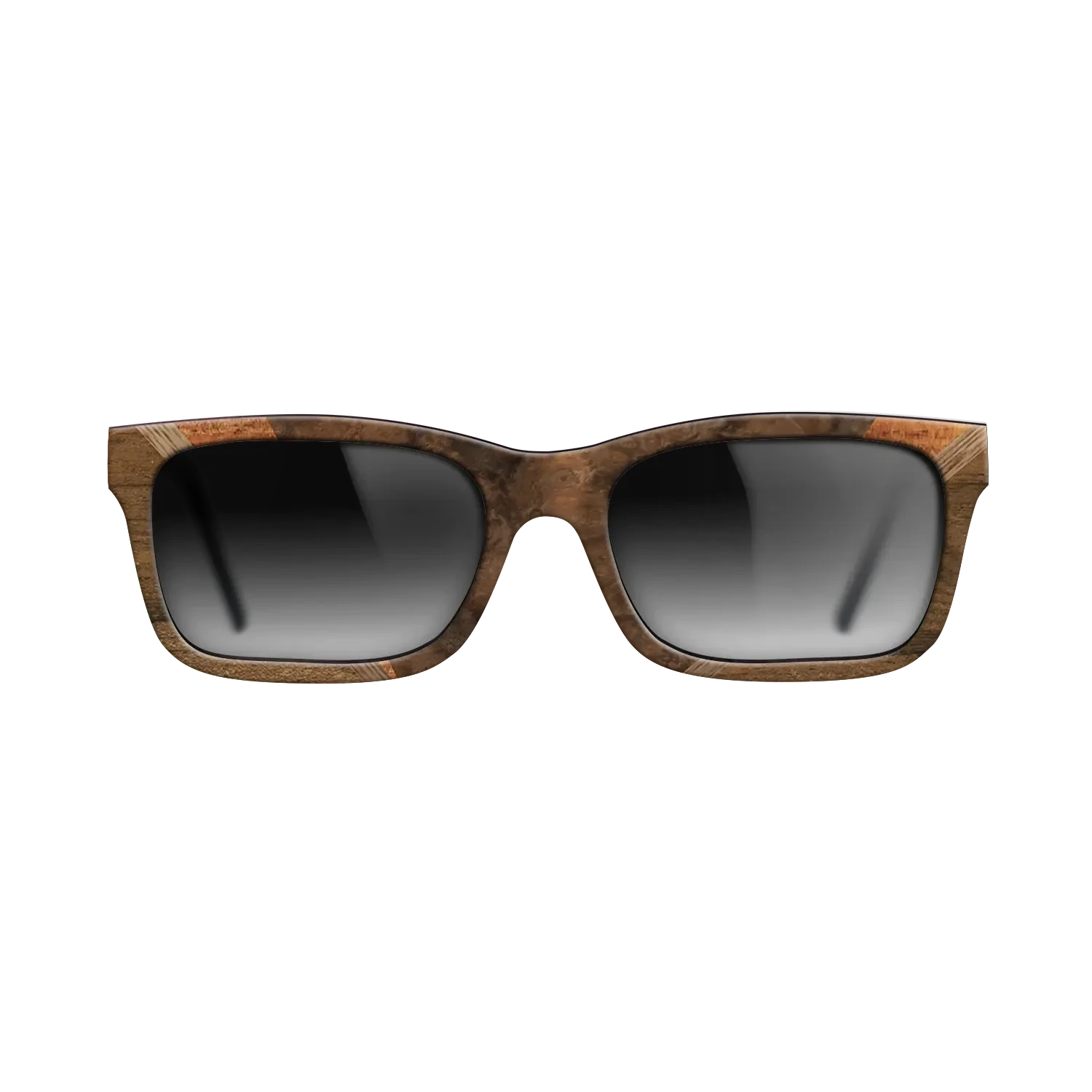 Walnut Burl,Ziricote Light Quartered,Walnut: Straight Grain,Koa: Geometric - The Sage - Rectangle - 1337 - SIRIS wood optic