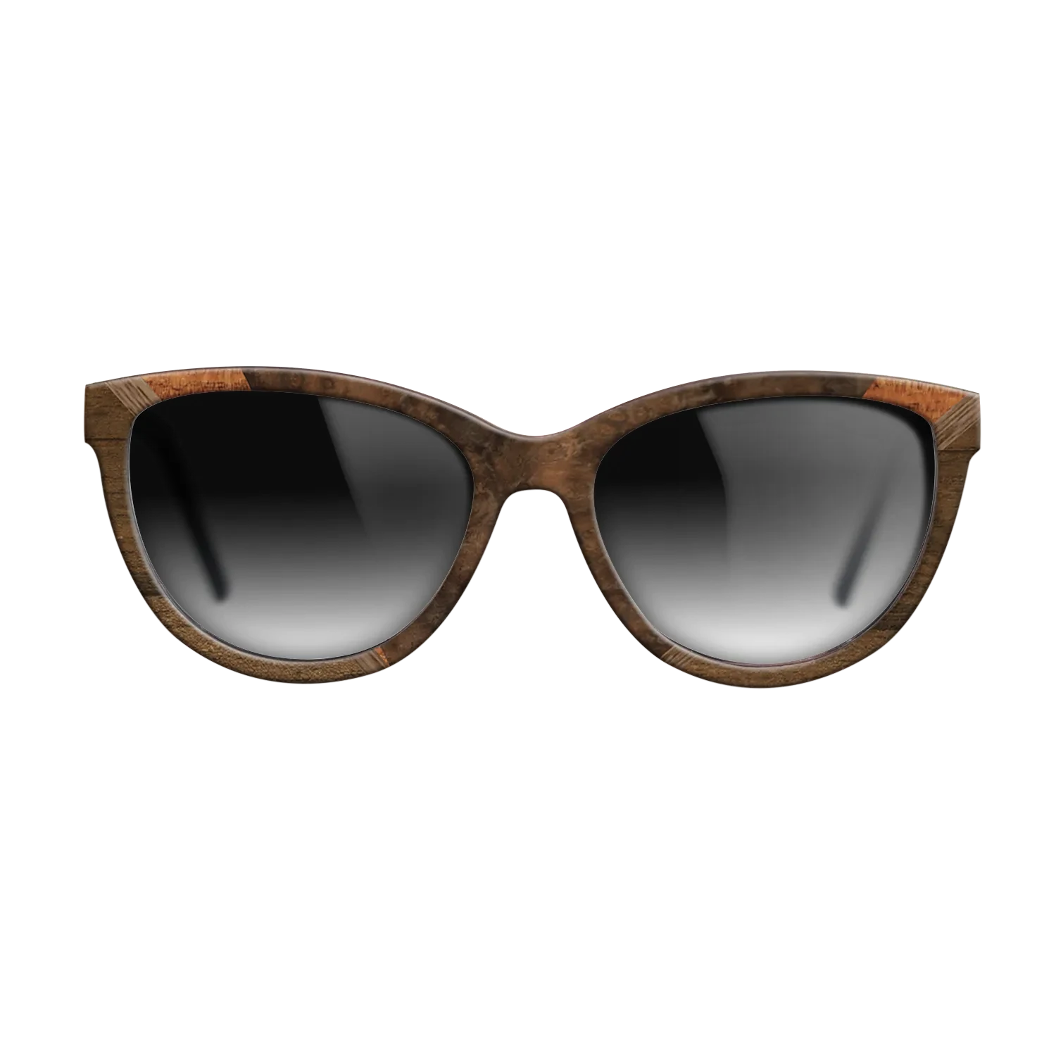 Walnut Burl,Ziricote Light Quartered,Walnut: Straight Grain,Koa: Geometric - The Maiden - Cat - 1337 - SIRIS wood optic