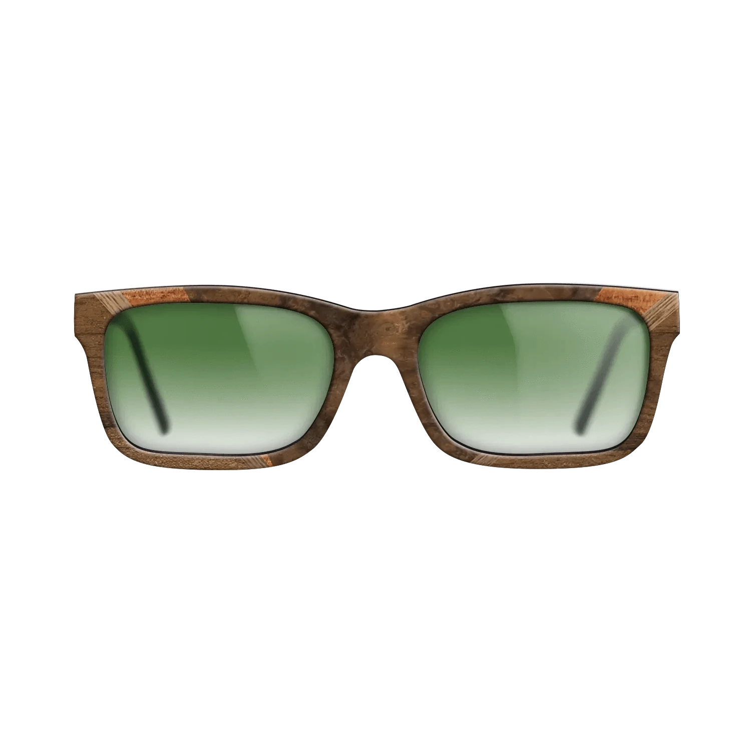 Walnut Burl,Ziricote Light Quartered,Walnut: Straight Grain,Koa: Geometric - The Sage - Rectangle - 1337 - SIRIS wood optic