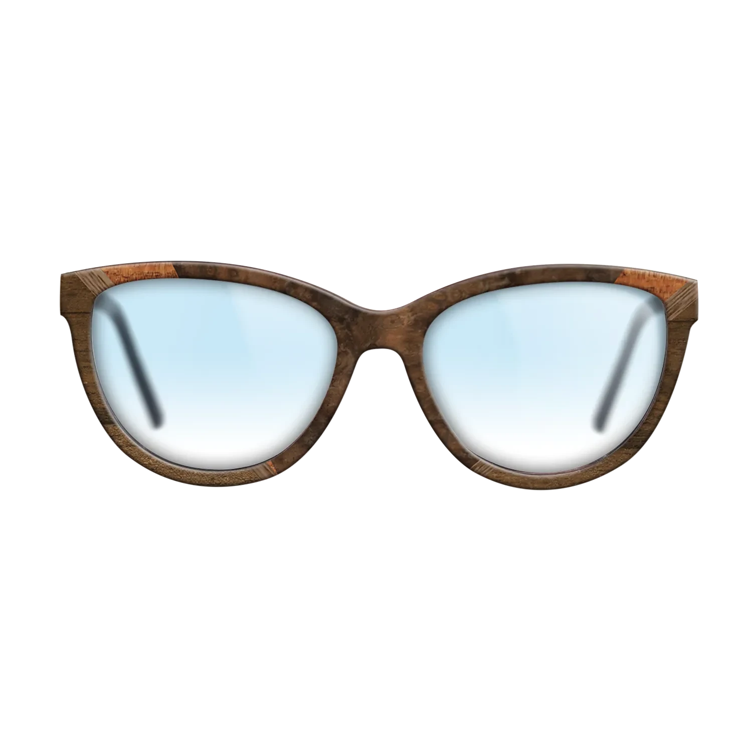 Walnut Burl,Ziricote Light Quartered,Walnut: Straight Grain,Koa: Geometric - The Maiden - Cat - 1337 - SIRIS wood optic