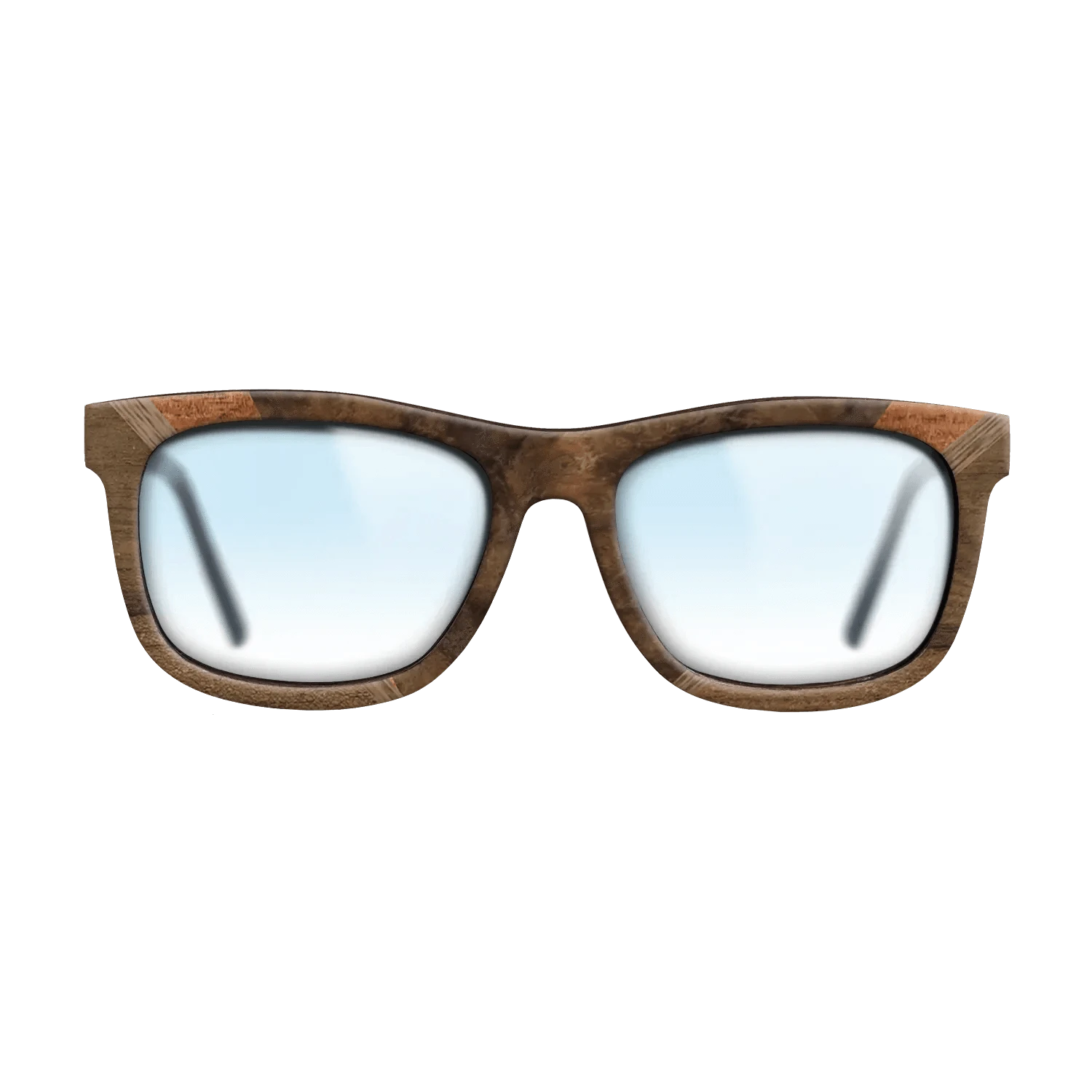 Walnut Burl,Ziricote Light Quartered,Walnut: Straight Grain,Koa: Geometric - The Hero - Square - 1337 - SIRIS wood optic