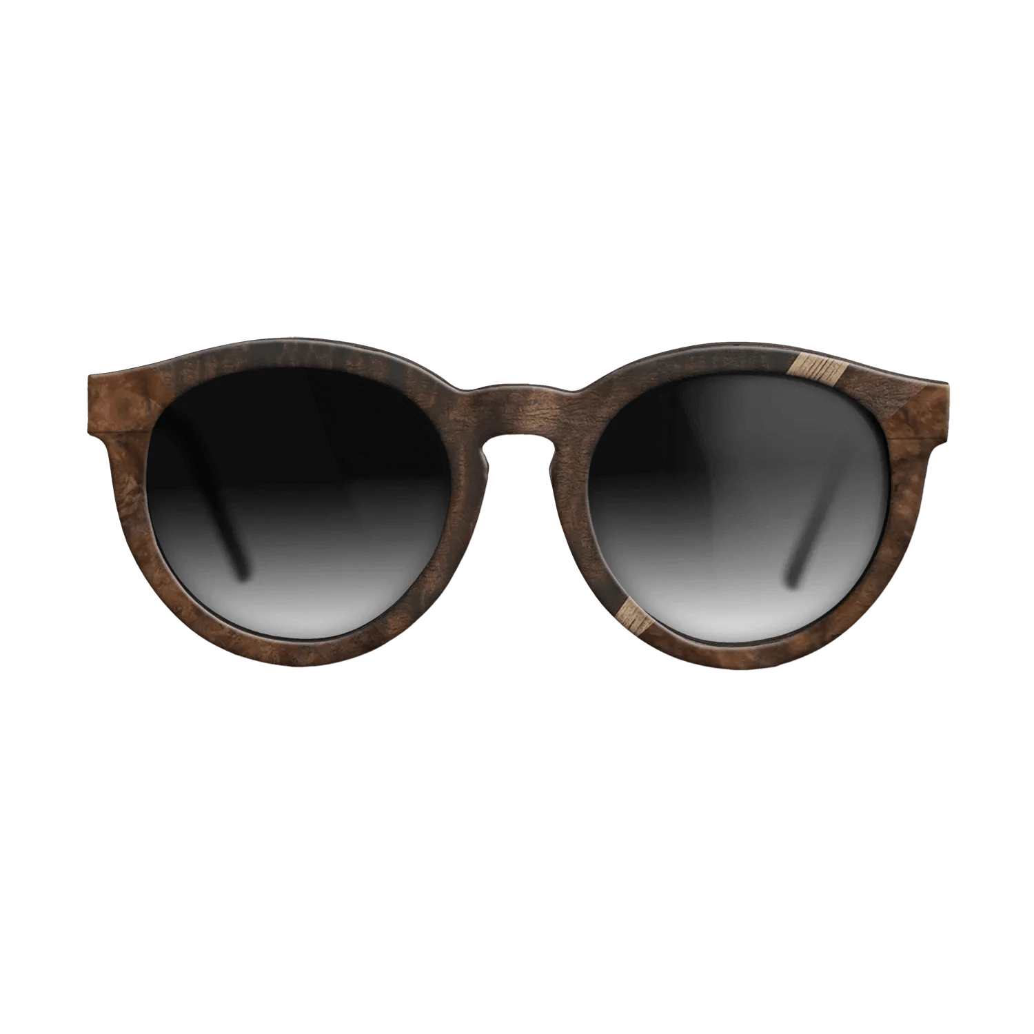 Walnut: Straight Grain,Poplar Dyed: Grey,Walnut Burl,Fumed Eucalyptus: Geometric - The Rebel - Round - 1516 - SIRIS wood optic