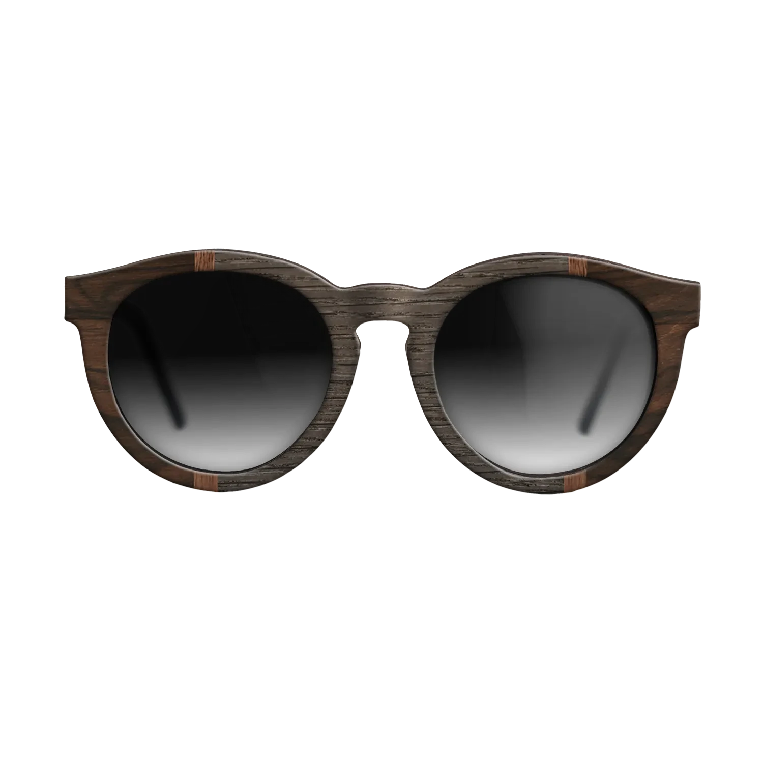 Walnut Claro Light,Ziricote Dark Quartered,Fumed Oak: Recursive - The Rebel - Round - 1045 - SIRIS wood optic