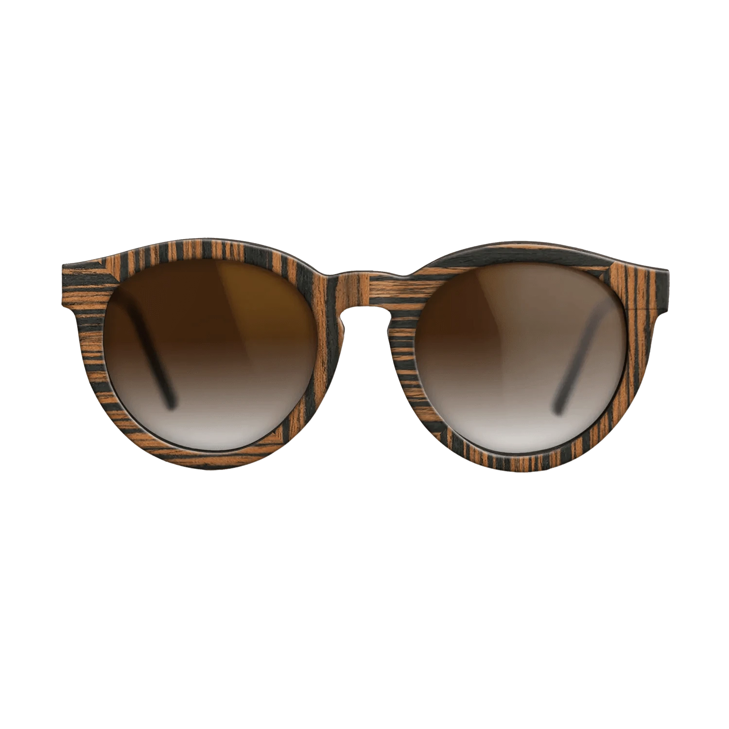 Walnut Claro Light,Italian Ebony: Weave - The Rebel - Round - 1768 - SIRIS wood optic