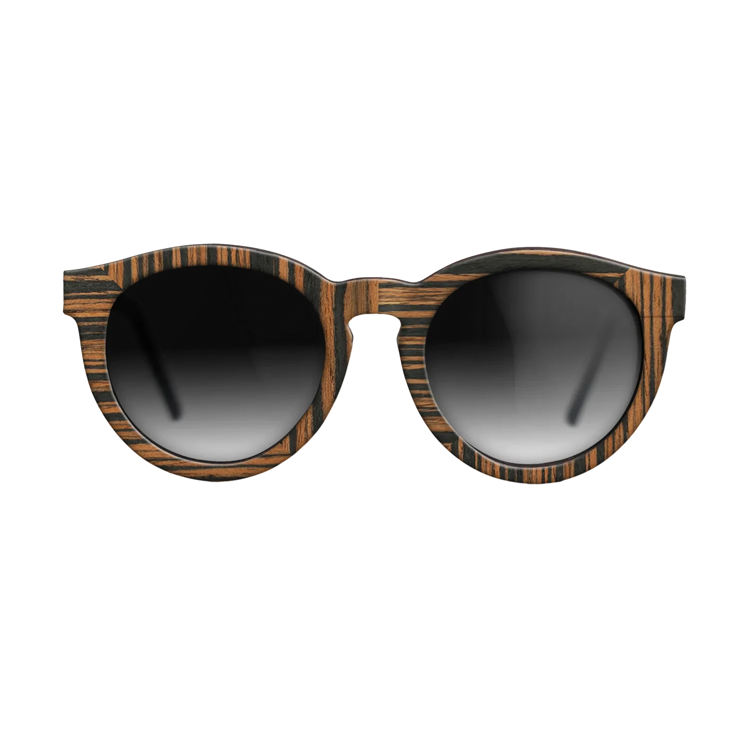 Walnut Claro Light,Italian Ebony: Weave - The Rebel - Round - 1768 - SIRIS wood optic