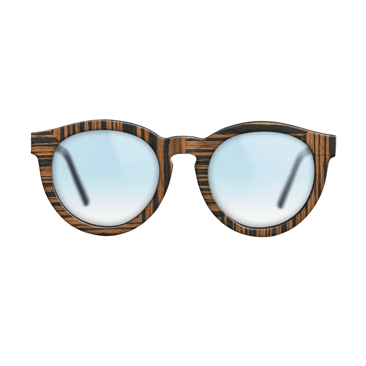 Walnut Claro Light,Italian Ebony: Weave - The Rebel - Round - 1768 - SIRIS wood optic