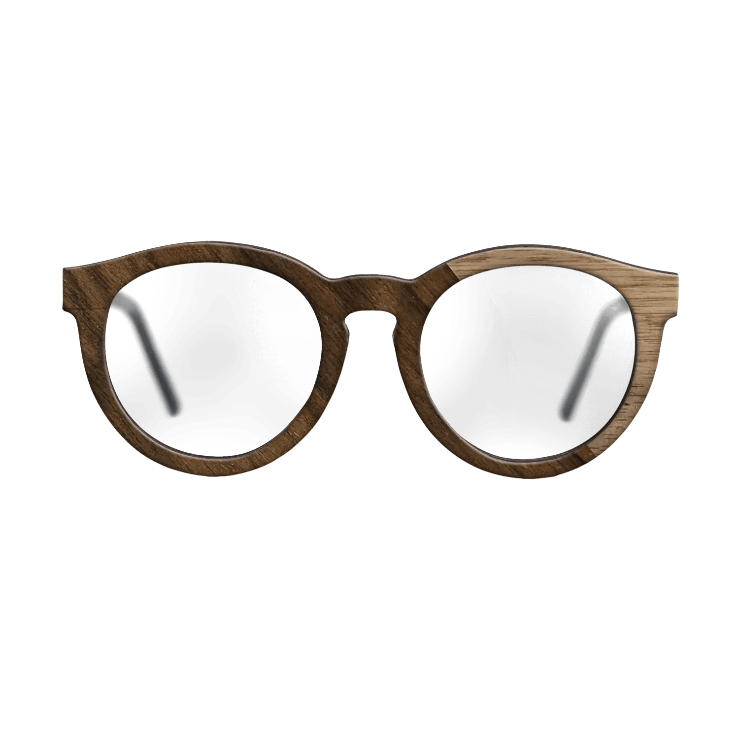 Walnut: Straight Grain,Ziricote Dark Quartered: Angle Cut - The Rebel - Round - 1291 - SIRIS wood optic