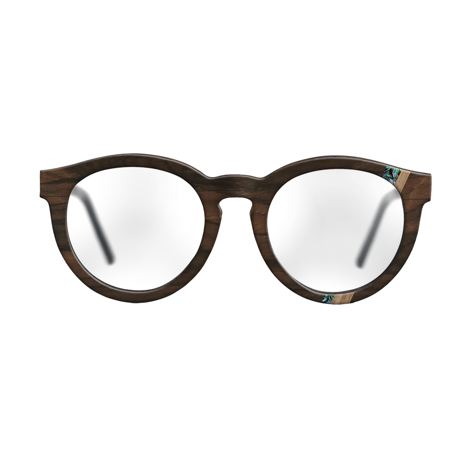 Ziricote Dark Quartered,Walnut: Straight Grain,Abalone Shell,Fumed Oak: Fractal - The Rebel - Round - 1227 - SIRIS wood optic