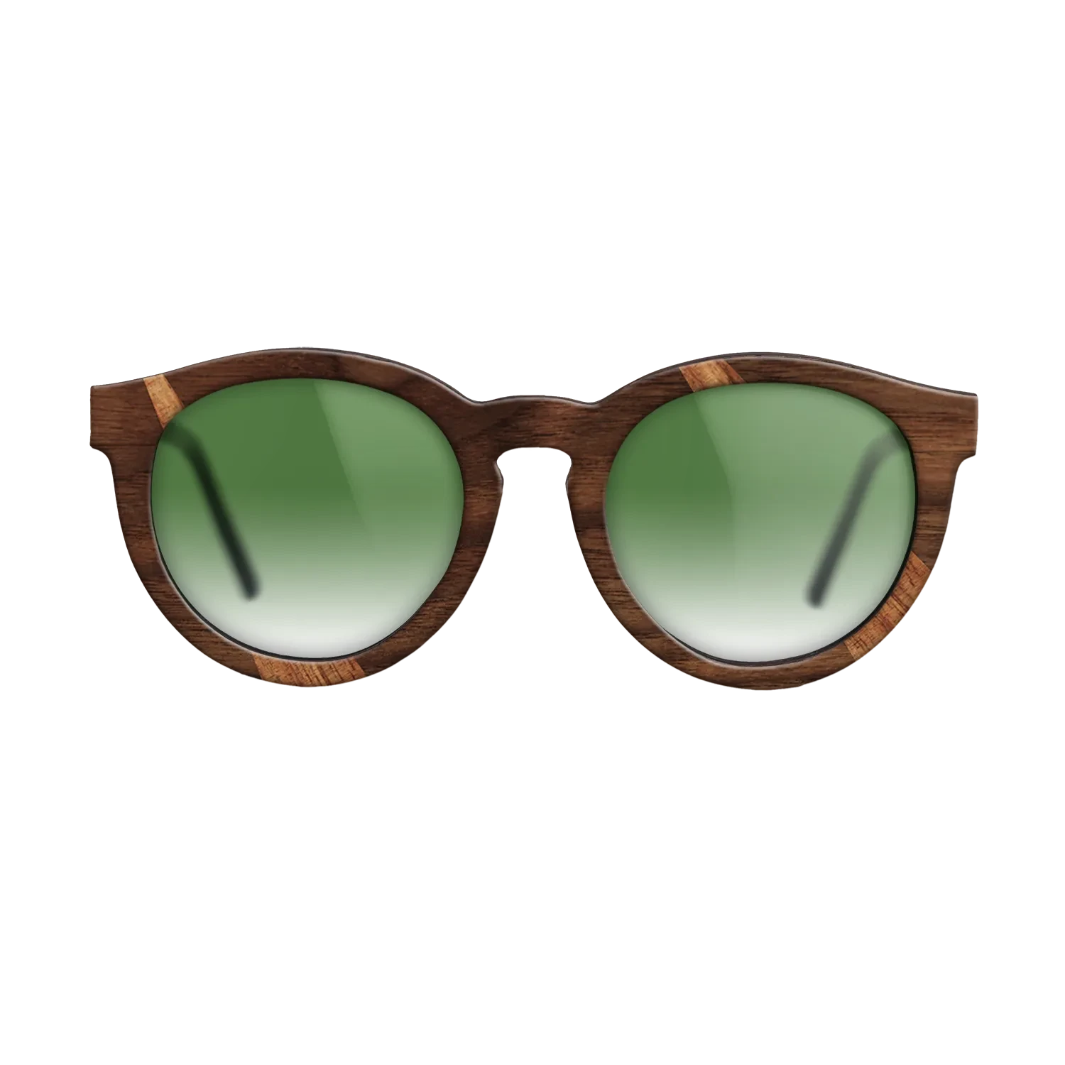 Walnut Claro Dark,Koa,Olive Burl: Fractal - The Rebel - Round - 1738 - SIRIS wood optic