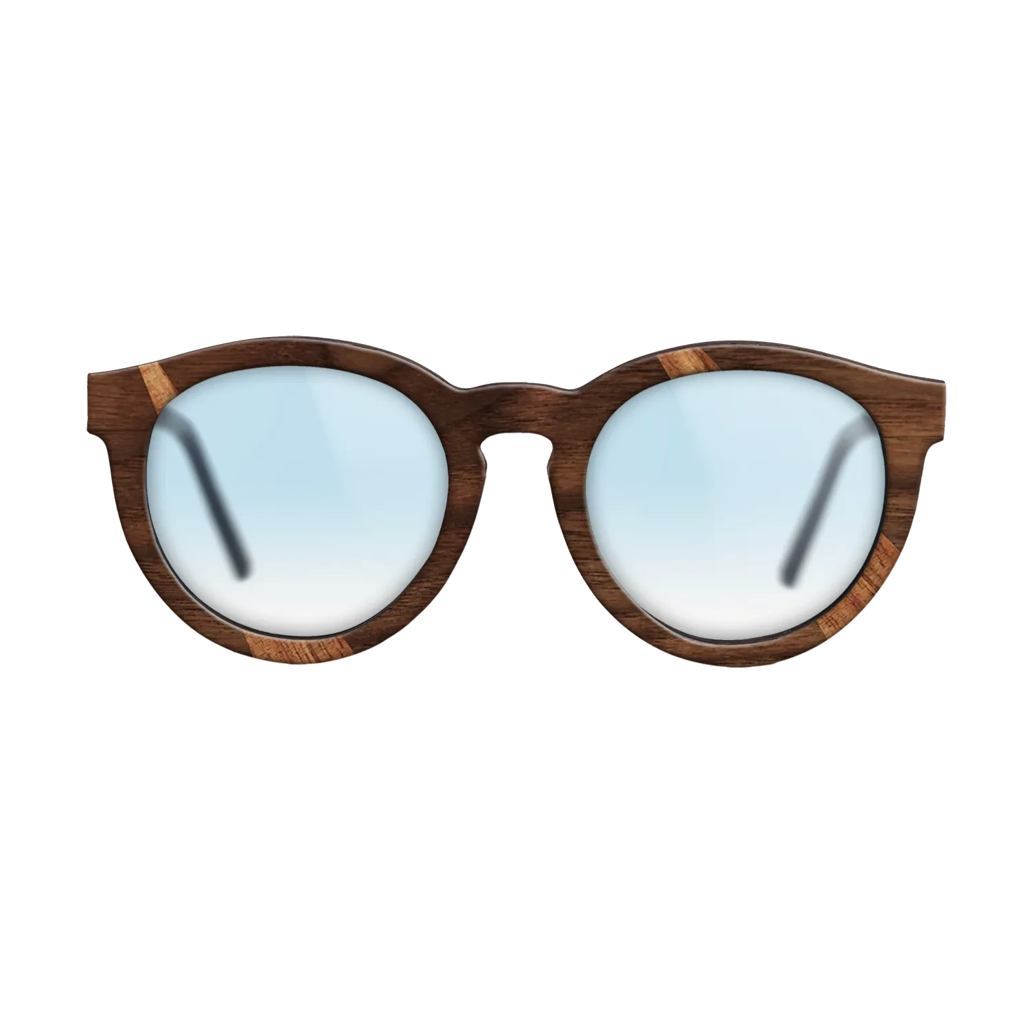 Walnut Claro Dark,Koa,Olive Burl: Fractal - The Rebel - Round - 1738 - SIRIS wood optic