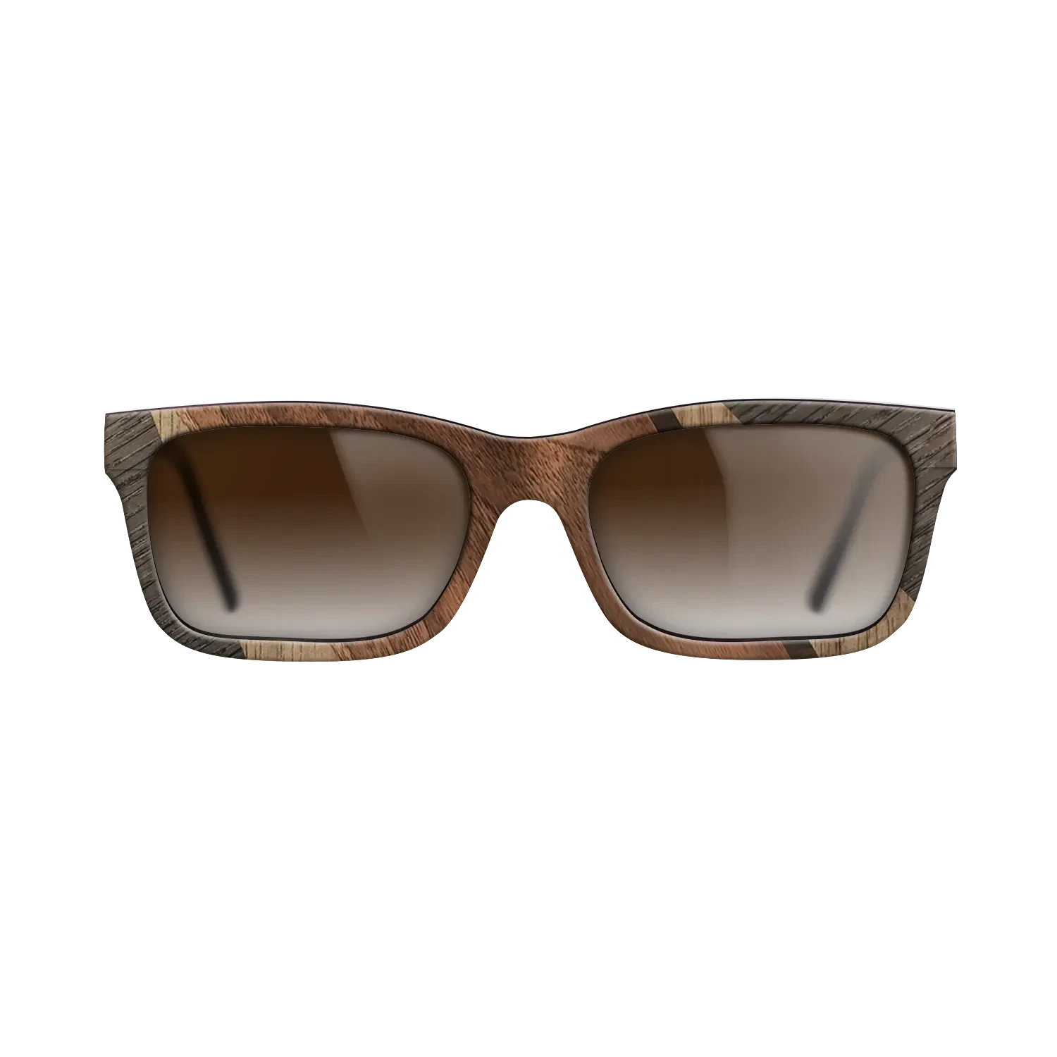 Walnut Claro Light,Fumed Oak,Walnut: Straight Grain: Fractal - The Sage - Rectangle - 1659 - SIRIS wood optic