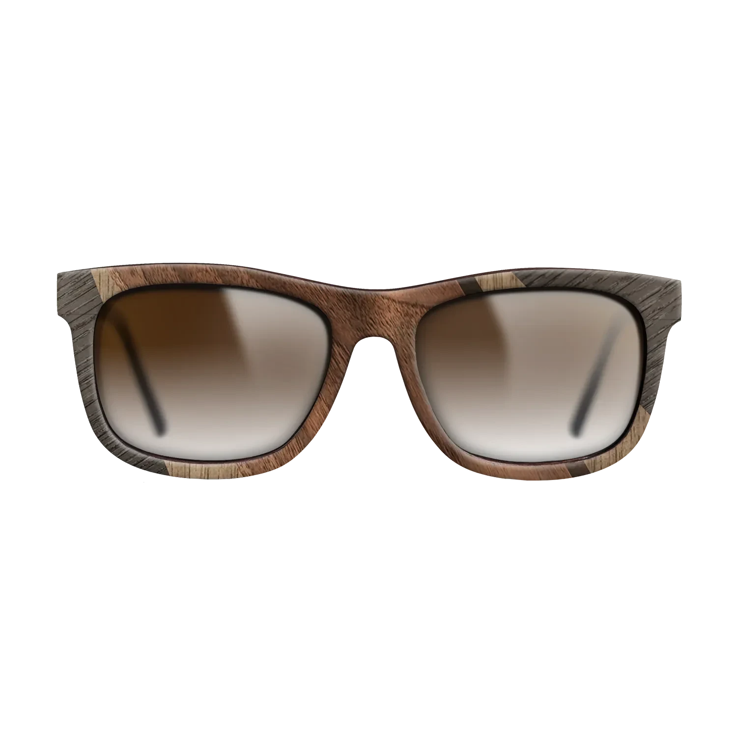 Walnut Claro Light,Fumed Oak,Walnut: Straight Grain: Fractal - The Hero - Square - 1659 - SIRIS wood optic