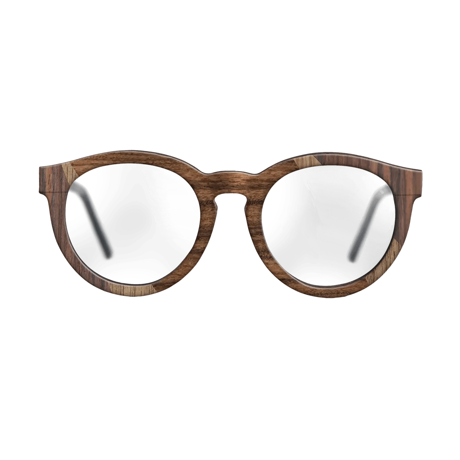 Santos Rosewood Light,Fumed Oak,Rosewood Reconstituted,Walnut: Straight Grain: Fractal - The Rebel - Round - 822 - SIRIS wood optic