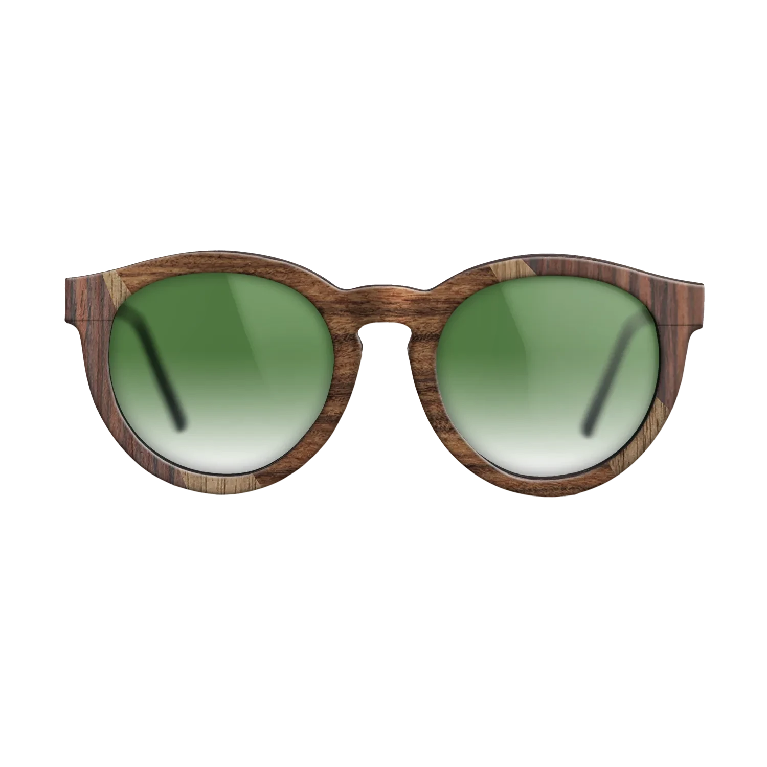 Santos Rosewood Light,Fumed Oak,Rosewood Reconstituted,Walnut: Straight Grain: Fractal - The Rebel - Round - 822 - SIRIS wood optic