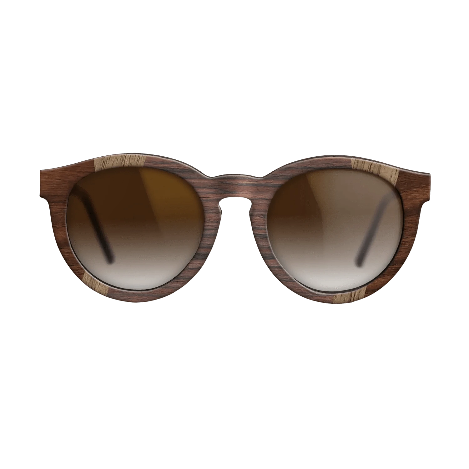 Walnut Claro Dark,Walnut: Straight Grain,Rosewood Reconstituted,Walnut Burl: Fractal - The Rebel - Round - 1037 - SIRIS wood optic