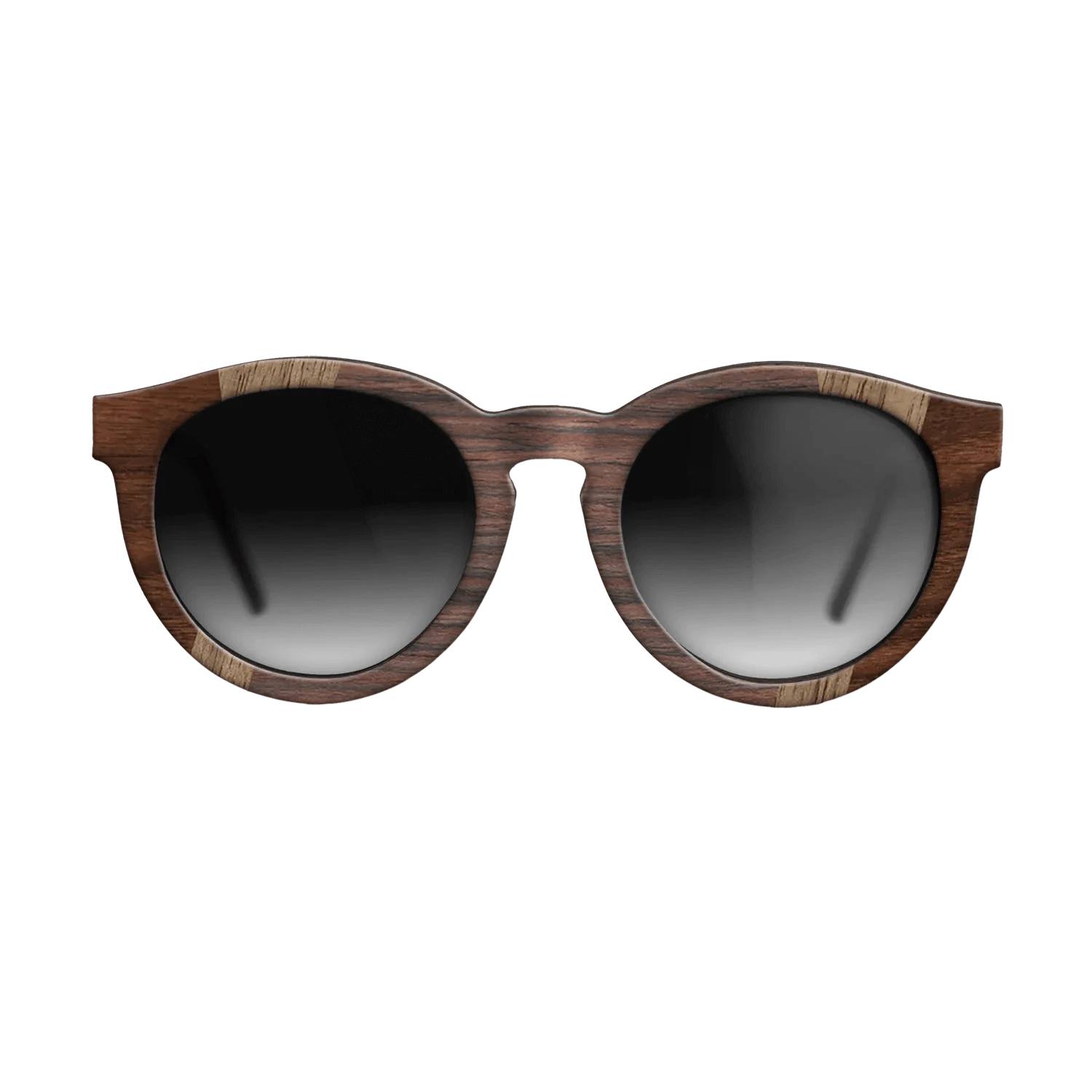 Walnut Claro Dark,Walnut: Straight Grain,Rosewood Reconstituted,Walnut Burl: Fractal - The Rebel - Round - 1037 - SIRIS wood optic