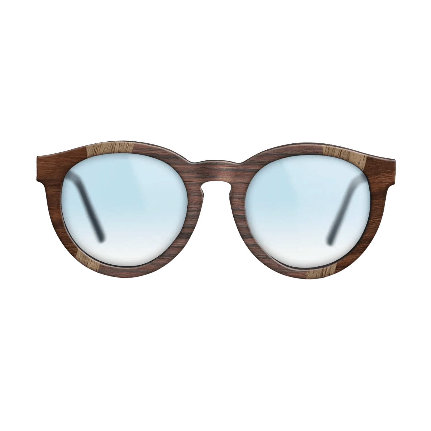 Walnut Claro Dark,Walnut: Straight Grain,Rosewood Reconstituted,Walnut Burl: Fractal - The Rebel - Round - 1037 - SIRIS wood optic