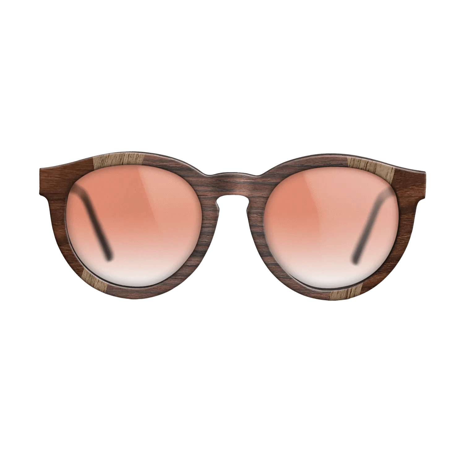 Walnut Claro Dark,Walnut: Straight Grain,Rosewood Reconstituted,Walnut Burl: Fractal - The Rebel - Round - 1037 - SIRIS wood optic