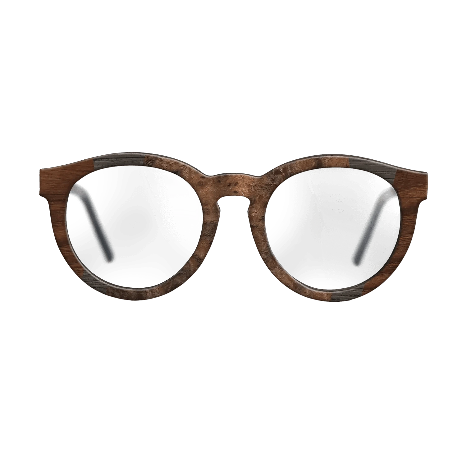 Walnut Burl,Fumed Oak,Walnut Claro Dark: Fractal - The Rebel - Round - 728 - SIRIS wood optic