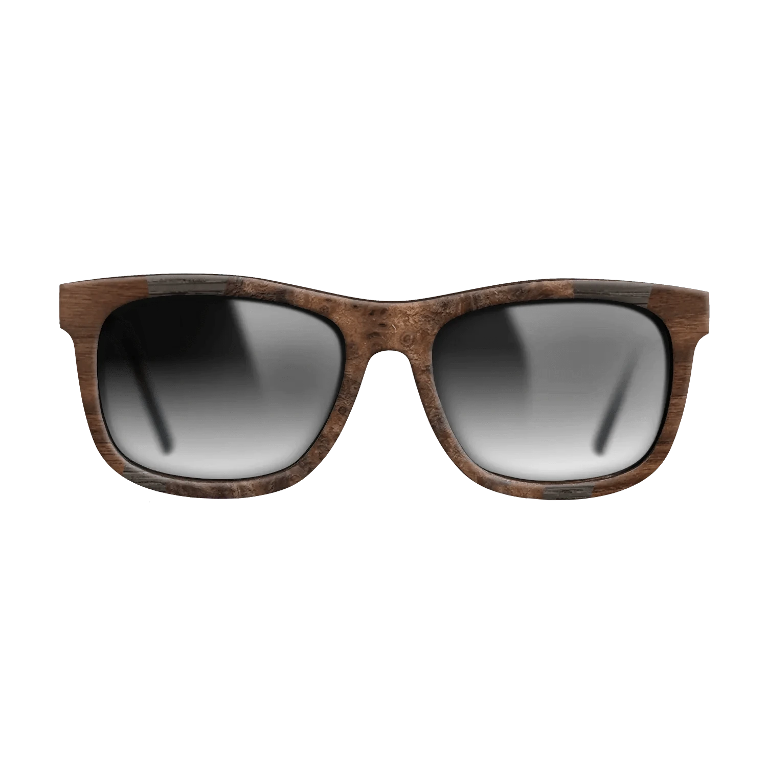 Walnut Burl,Fumed Oak,Walnut Claro Dark: Fractal - The Hero - Square - 728 - SIRIS wood optic