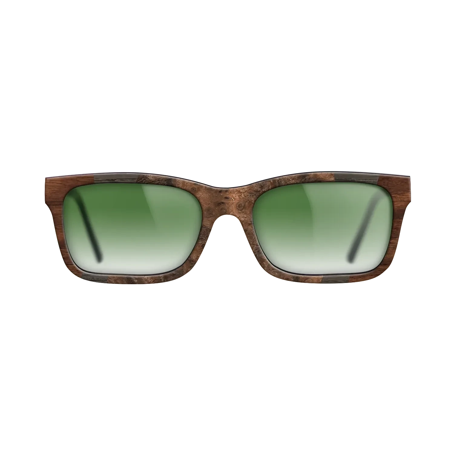 Walnut Burl,Fumed Oak,Walnut Claro Dark: Fractal - The Sage - Rectangle - 728 - SIRIS wood optic