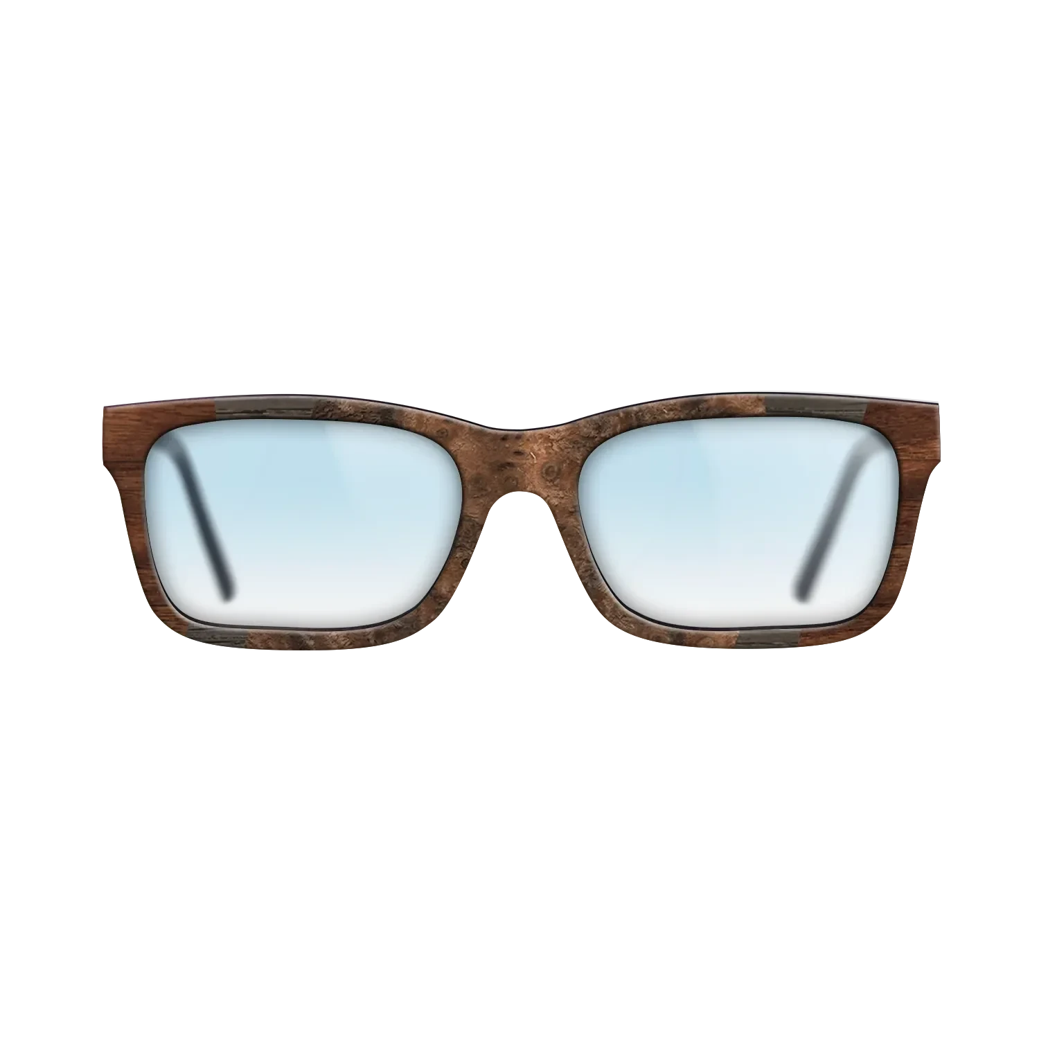 Walnut Burl,Fumed Oak,Walnut Claro Dark: Fractal - The Sage - Rectangle - 728 - SIRIS wood optic