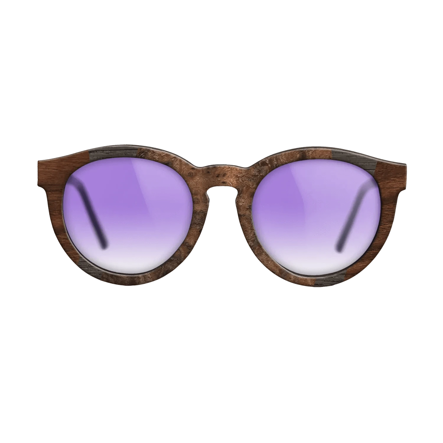 Walnut Burl,Fumed Oak,Walnut Claro Dark: Fractal - The Rebel - Round - 728 - SIRIS wood optic