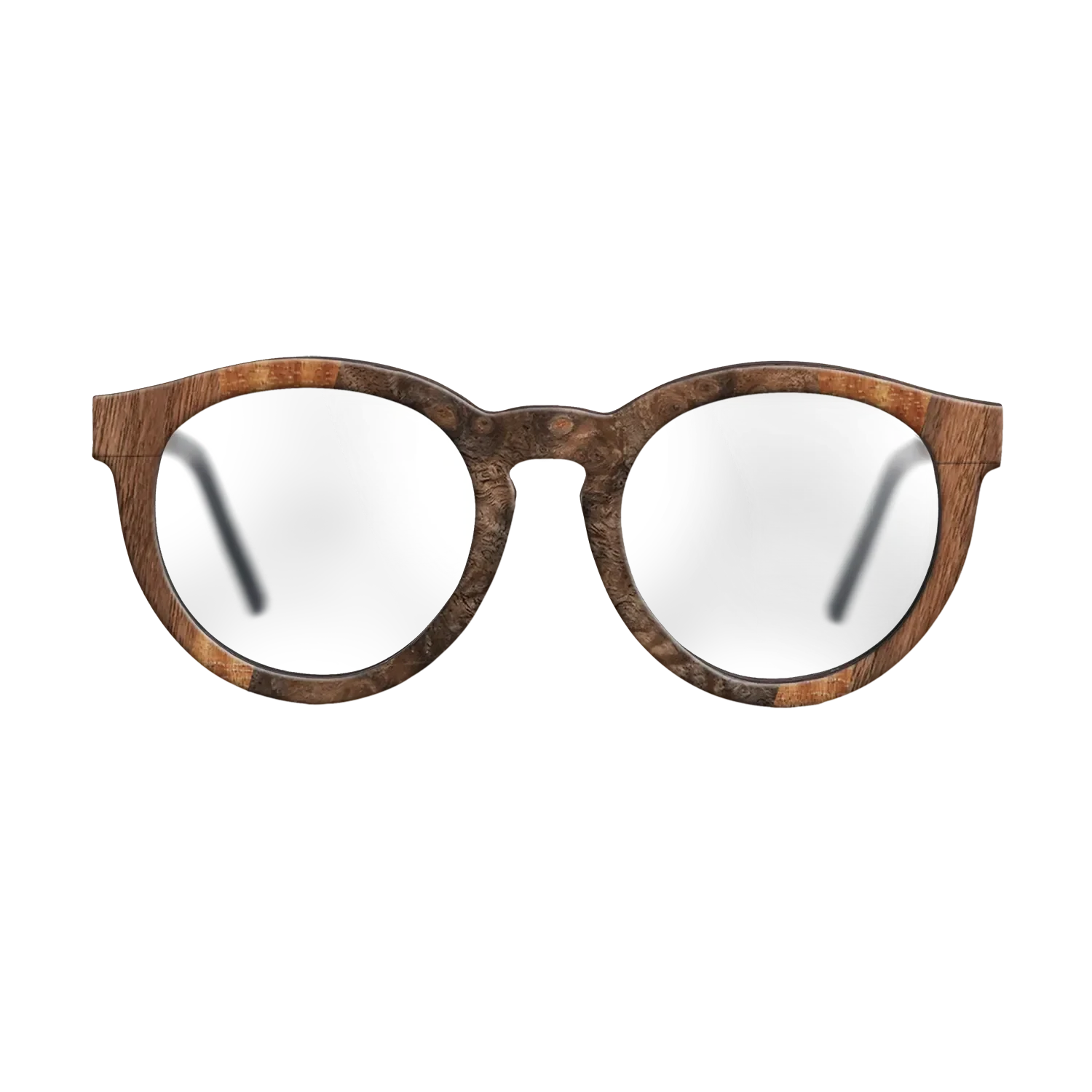 Walnut Claro Dark,Walnut Burl,Olive Burl,Koa: Fractal - The Rebel - Round - 1800 - SIRIS wood optic