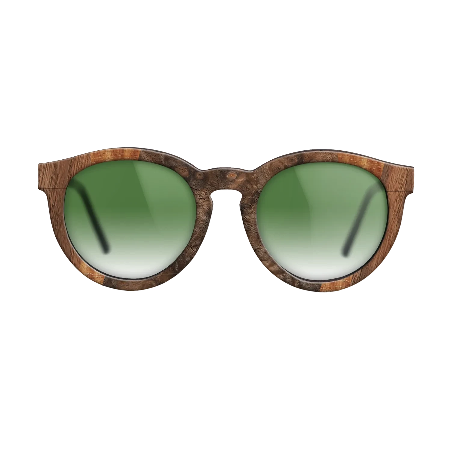 Walnut Claro Dark,Walnut Burl,Olive Burl,Koa: Fractal - The Rebel - Round - 1800 - SIRIS wood optic