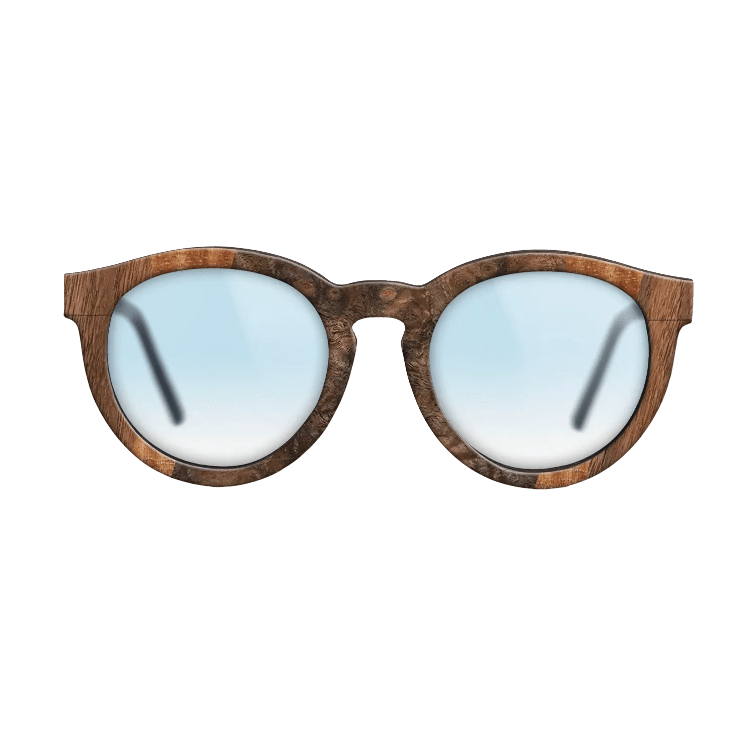 Walnut Claro Dark,Walnut Burl,Olive Burl,Koa: Fractal - The Rebel - Round - 1800 - SIRIS wood optic