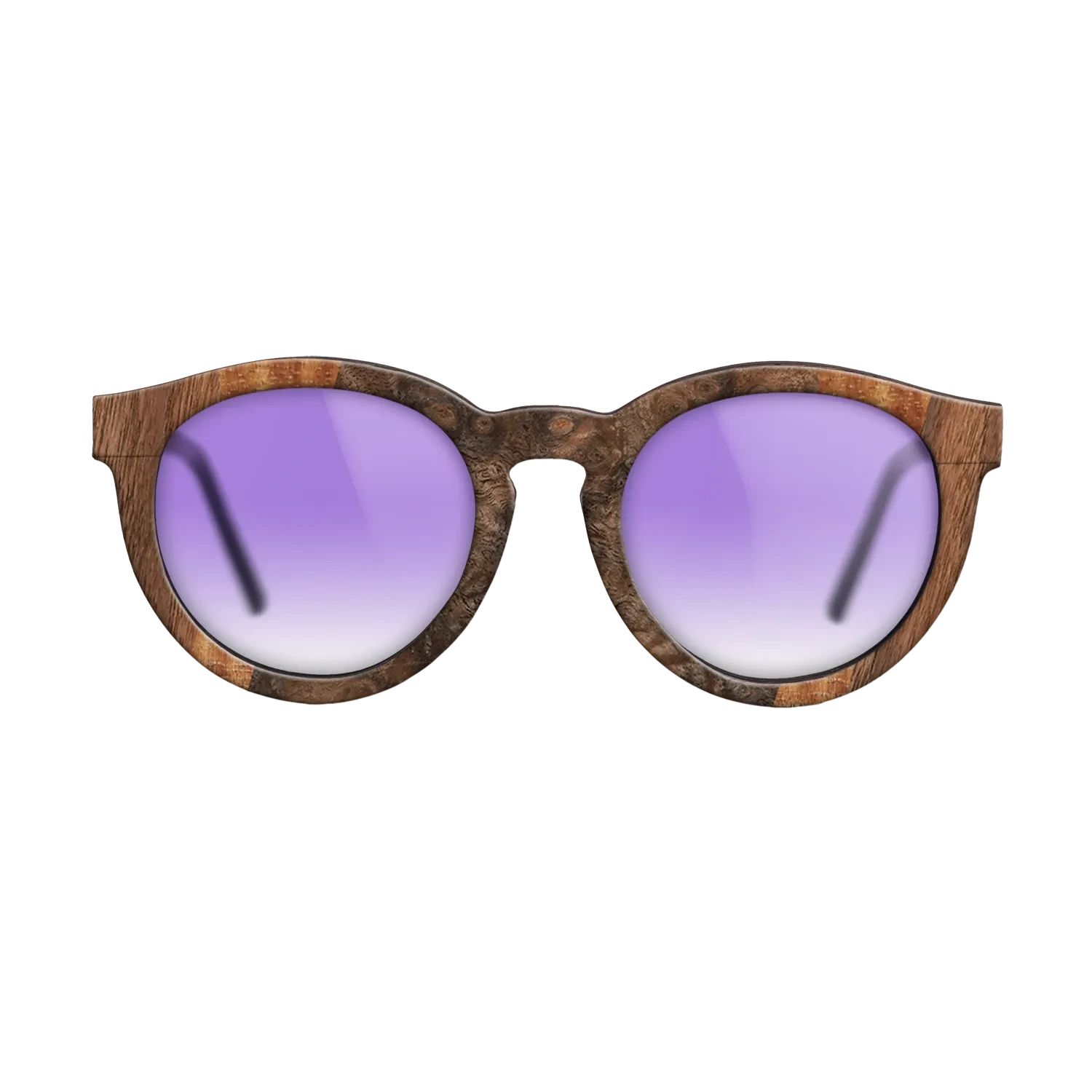 Walnut Claro Dark,Walnut Burl,Olive Burl,Koa: Fractal - The Rebel - Round - 1800 - SIRIS wood optic