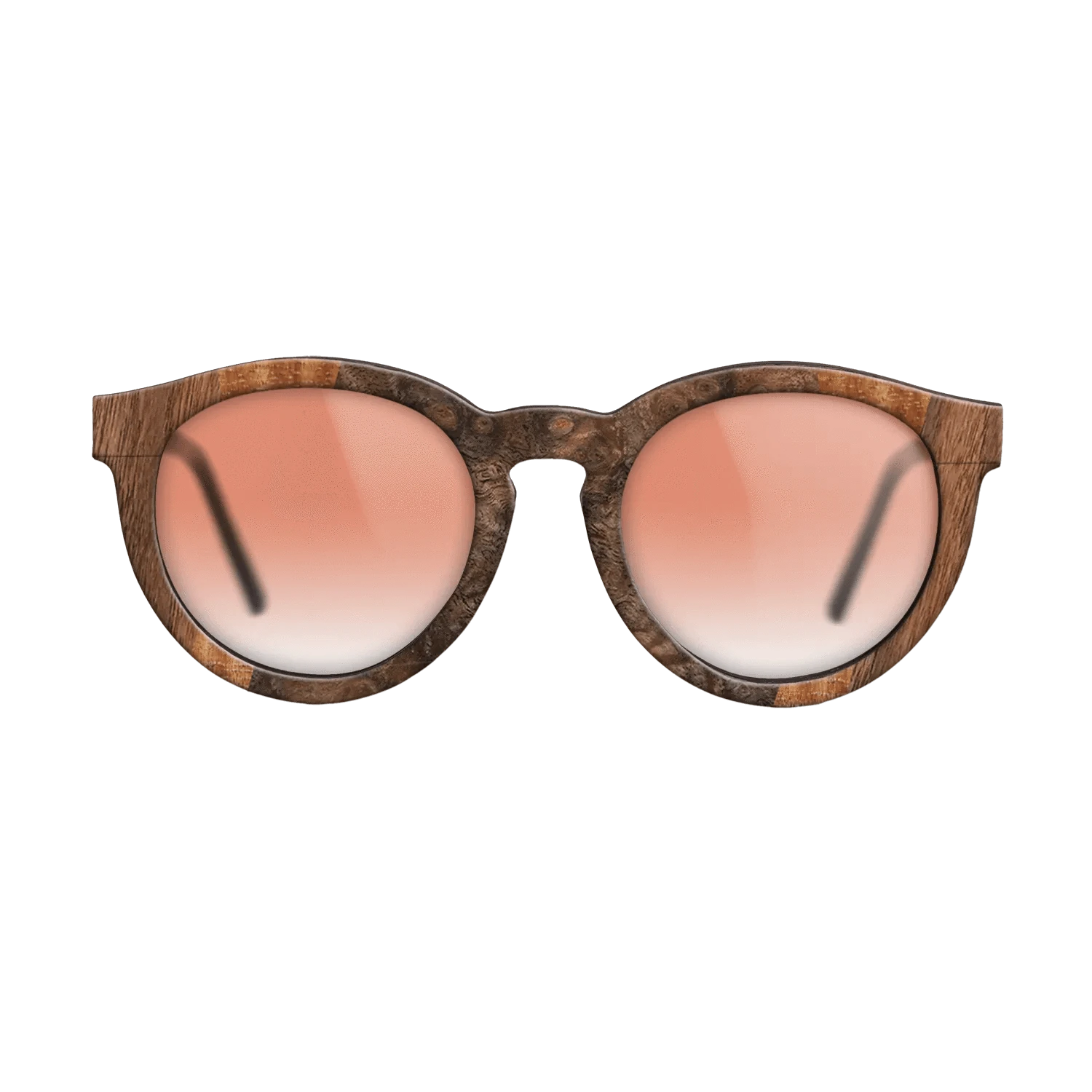 Walnut Claro Dark,Walnut Burl,Olive Burl,Koa: Fractal - The Rebel - Round - 1800 - SIRIS wood optic