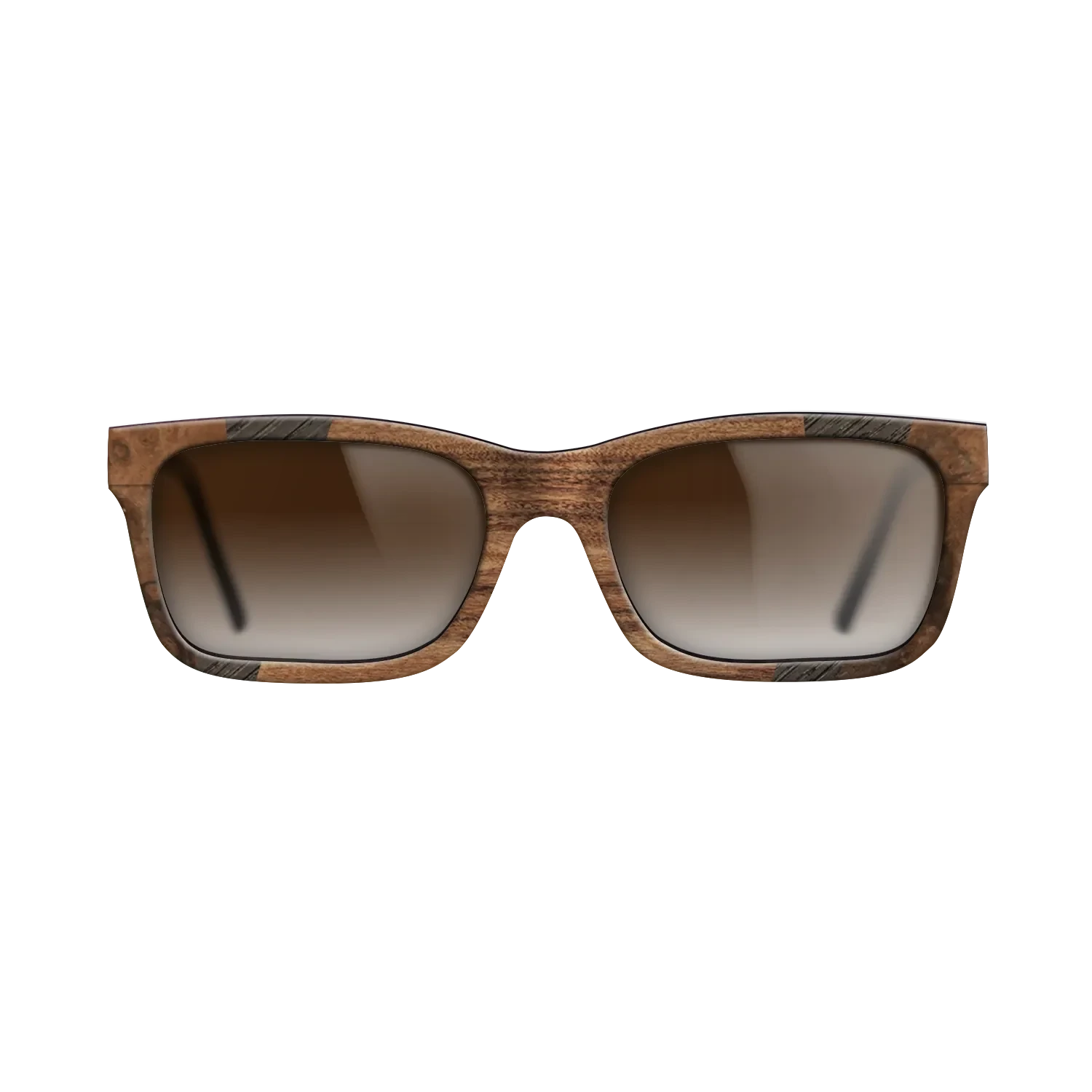 Santos Rosewood Dark,Walnut Burl,Fumed Oak,Walnut Claro Light: Fractal - The Sage - Rectangle - 1106 - SIRIS wood optic