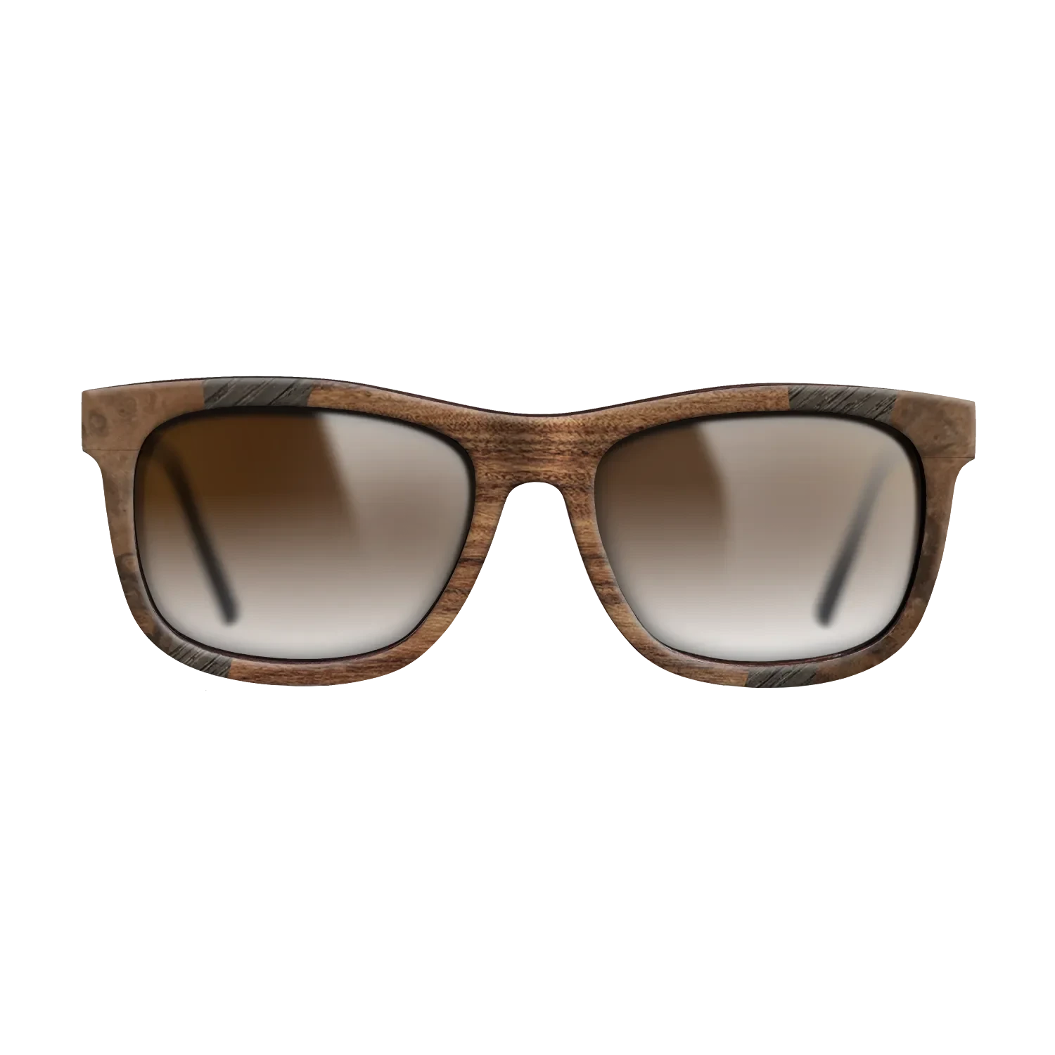 Santos Rosewood Dark,Walnut Burl,Fumed Oak,Walnut Claro Light: Fractal - The Hero - Square - 1106 - SIRIS wood optic